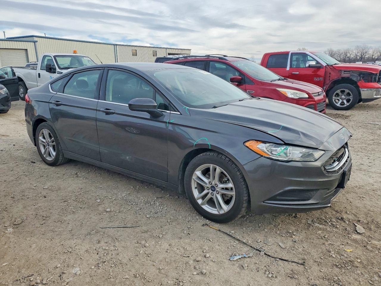 2018 Ford Fusion Se Угольный vin: 3FA6P0HDXJR270132
