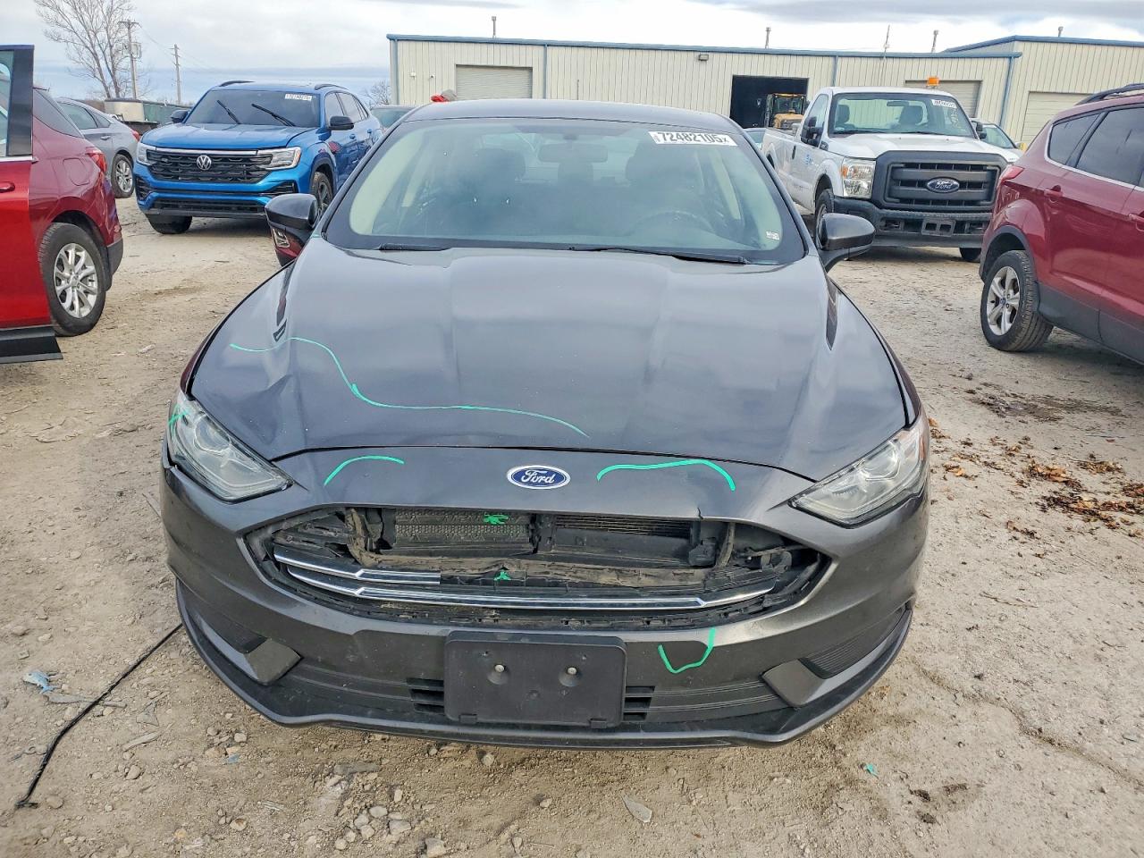 2018 Ford Fusion Se Угольный vin: 3FA6P0HDXJR270132