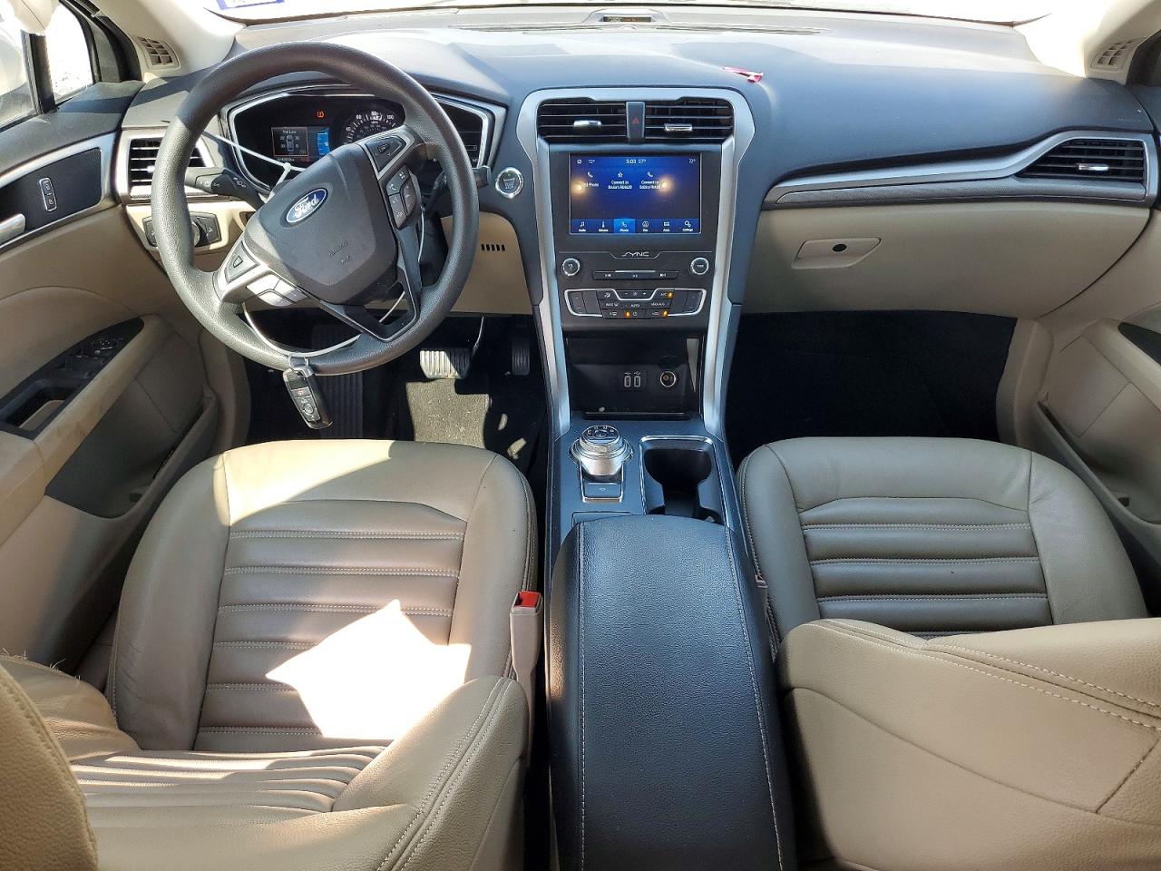 2020 Ford Fusion Se White vin: 3FA6P0HDXLR147661