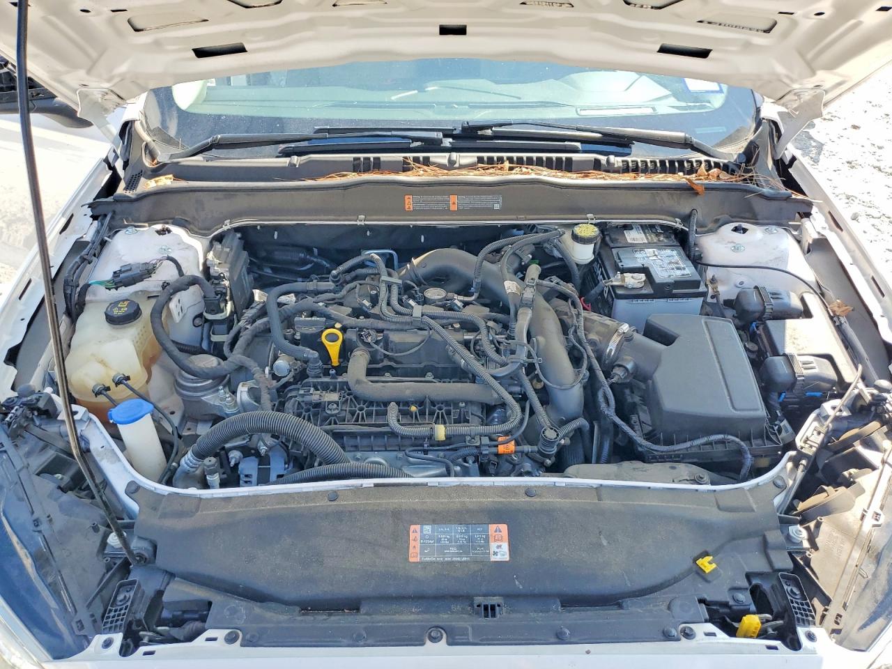2020 Ford Fusion Se White vin: 3FA6P0HDXLR147661