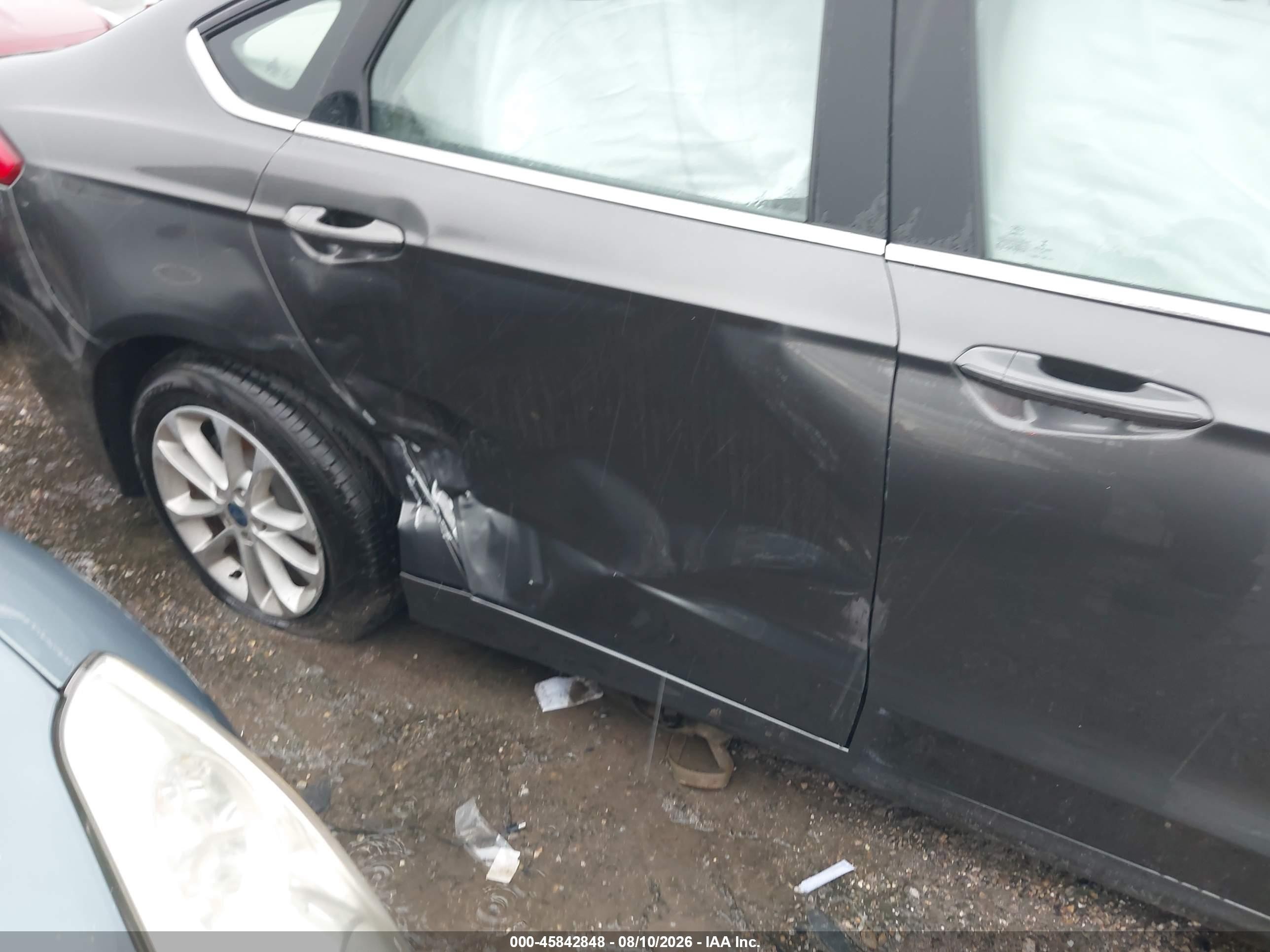 2020 Ford Fusion Se Gray vin: 3FA6P0HDXLR191708