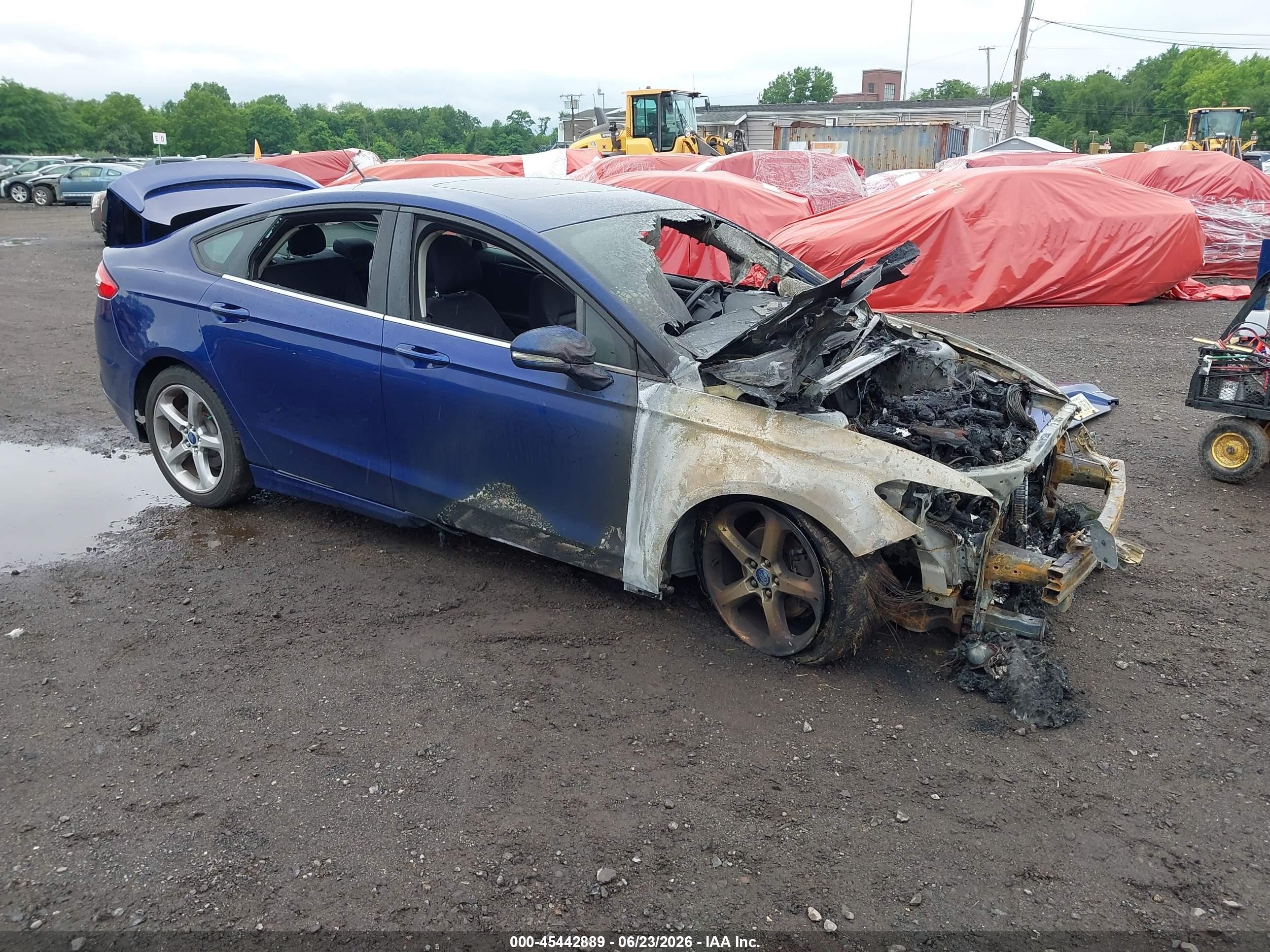 2013 Ford Fusion Se Dark Blue vin: 3FA6P0HR0DR122040