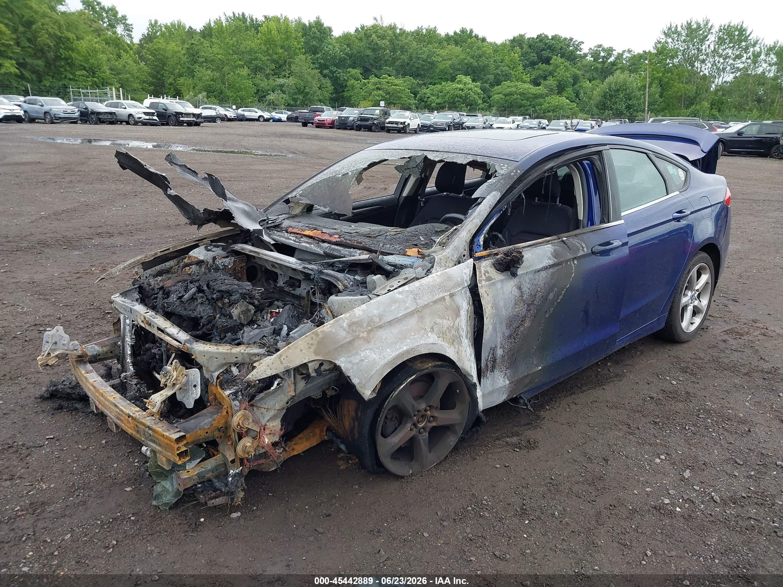 2013 Ford Fusion Se Dark Blue vin: 3FA6P0HR0DR122040