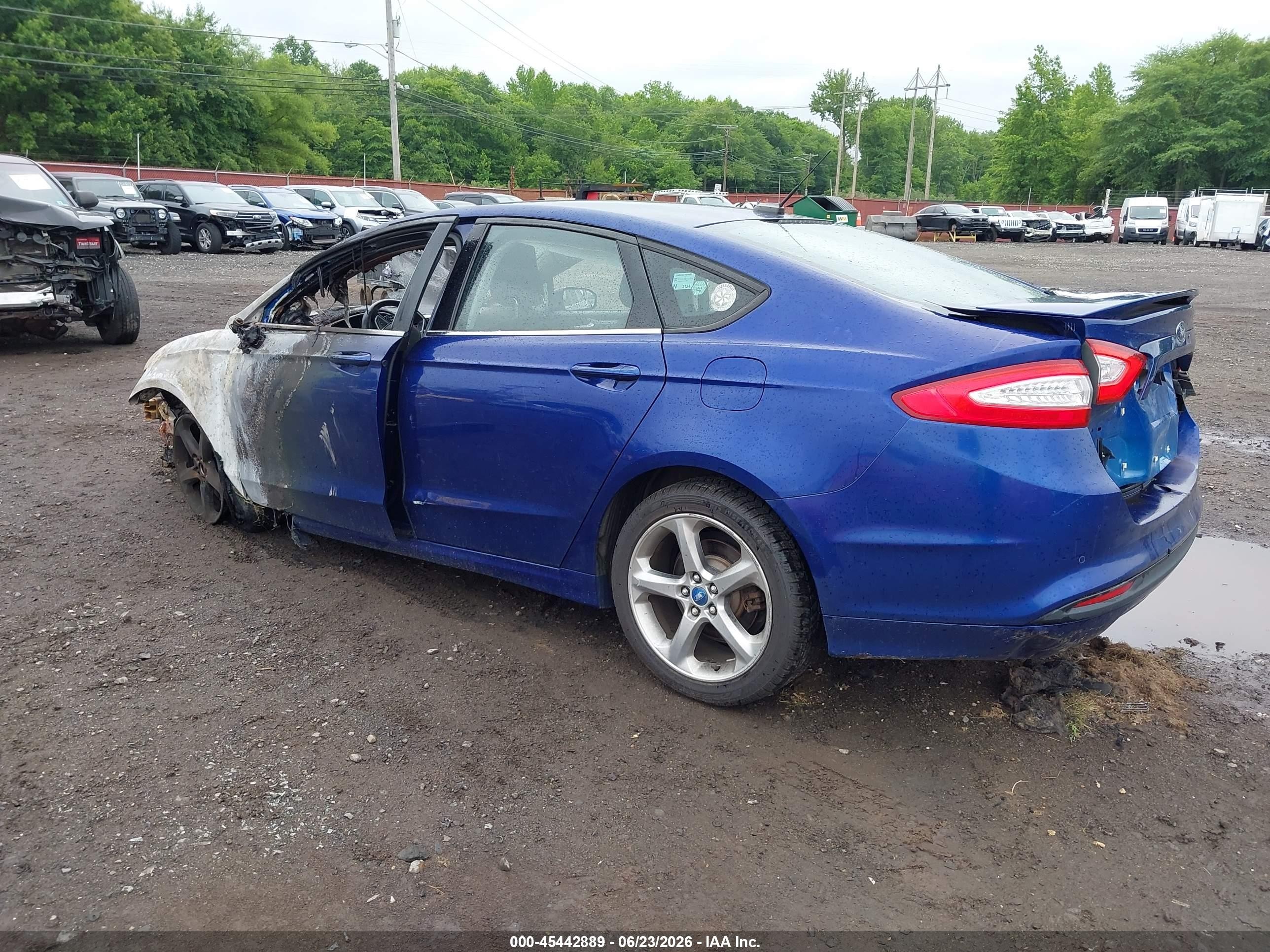 2013 Ford Fusion Se Dark Blue vin: 3FA6P0HR0DR122040