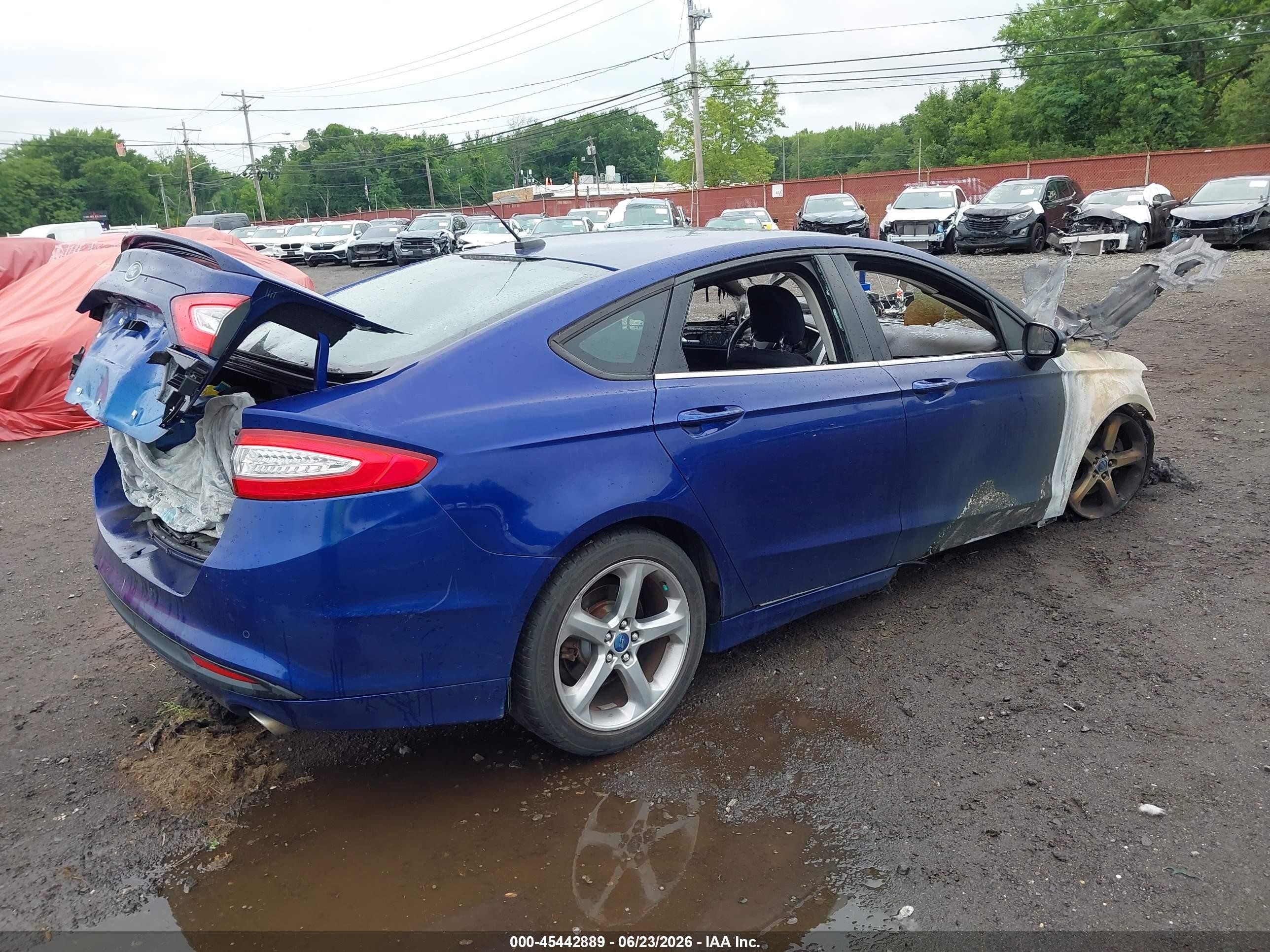 2013 Ford Fusion Se Dark Blue vin: 3FA6P0HR0DR122040
