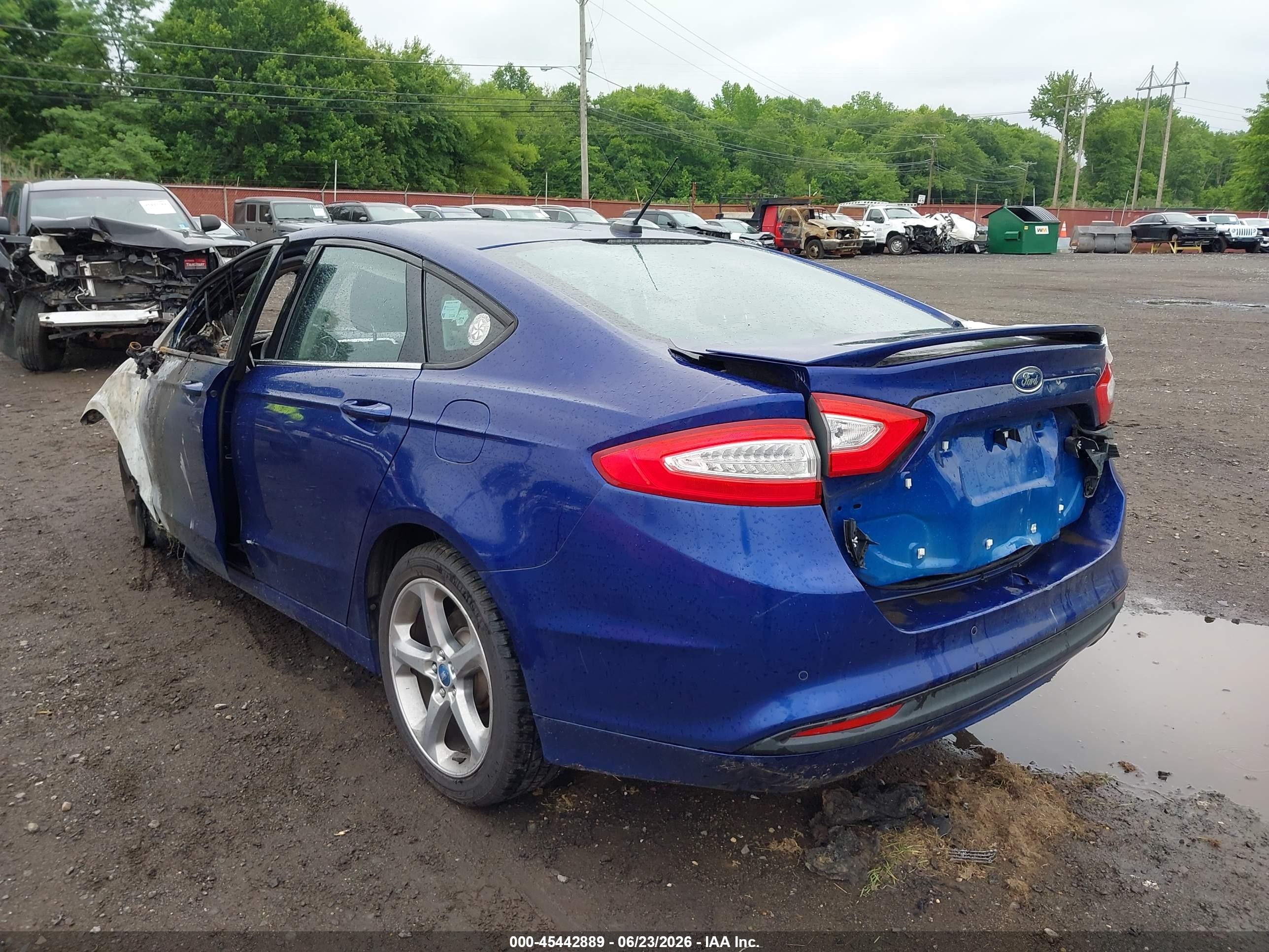 2013 Ford Fusion Se Dark Blue vin: 3FA6P0HR0DR122040