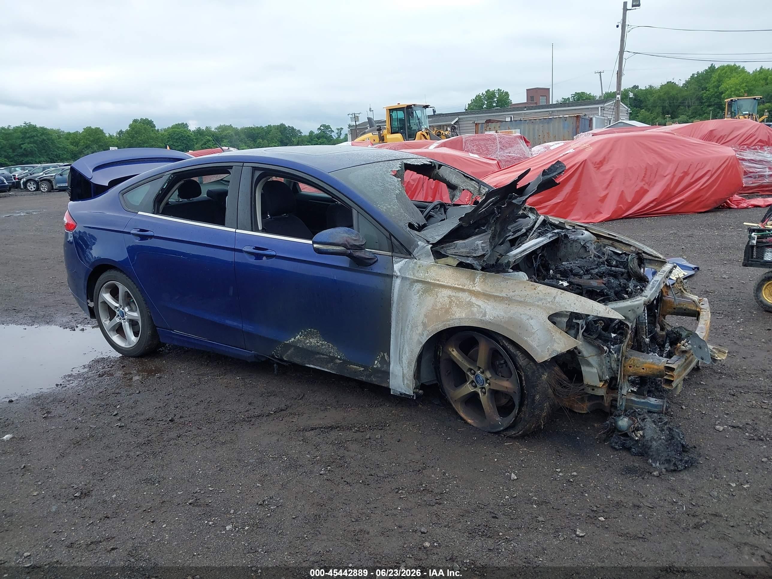 2013 Ford Fusion Se Dark Blue vin: 3FA6P0HR0DR122040