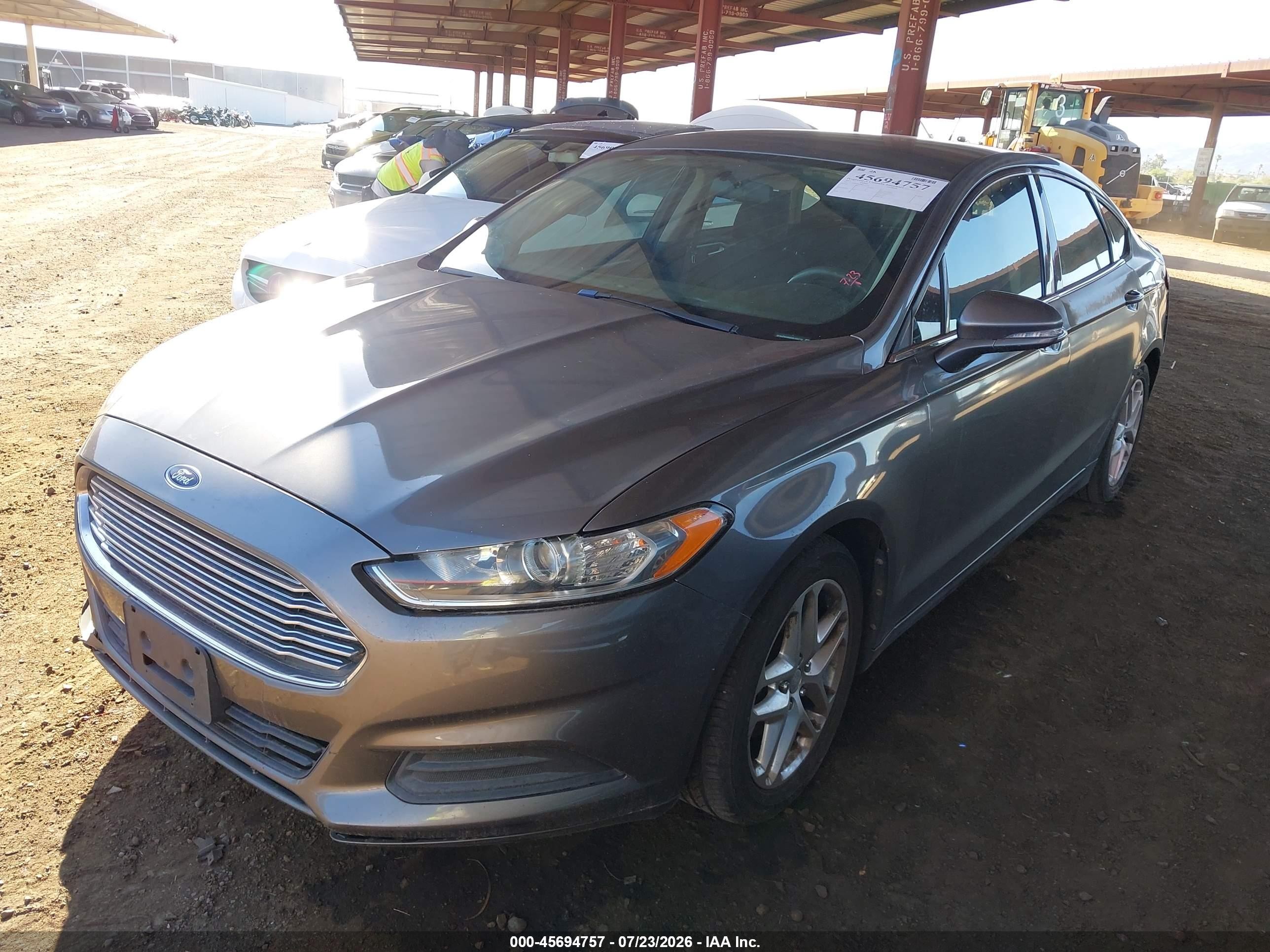 2013 Ford Fusion Se Gray vin: 3FA6P0HR0DR155779
