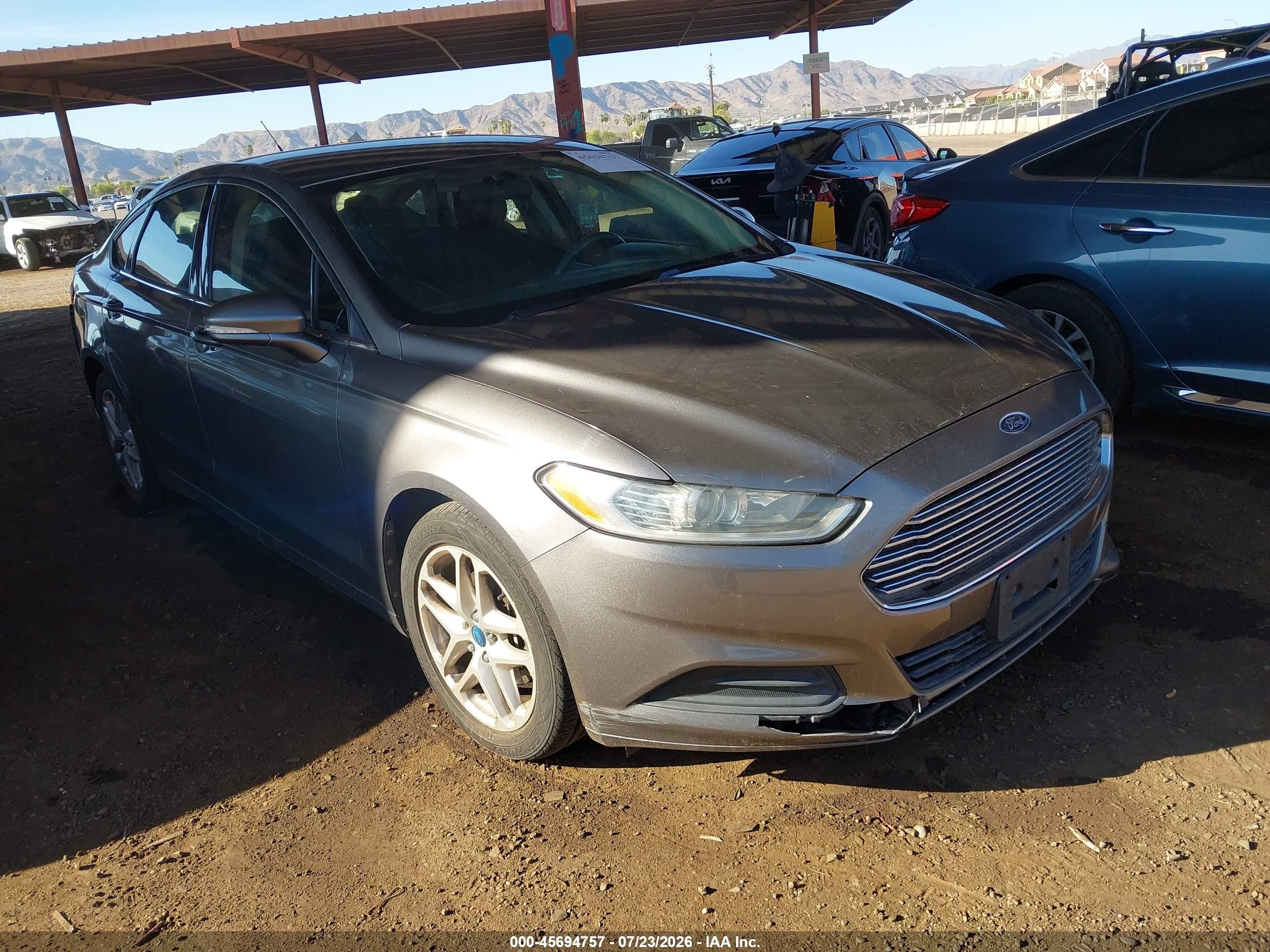 2013 Ford Fusion Se Gray vin: 3FA6P0HR0DR155779