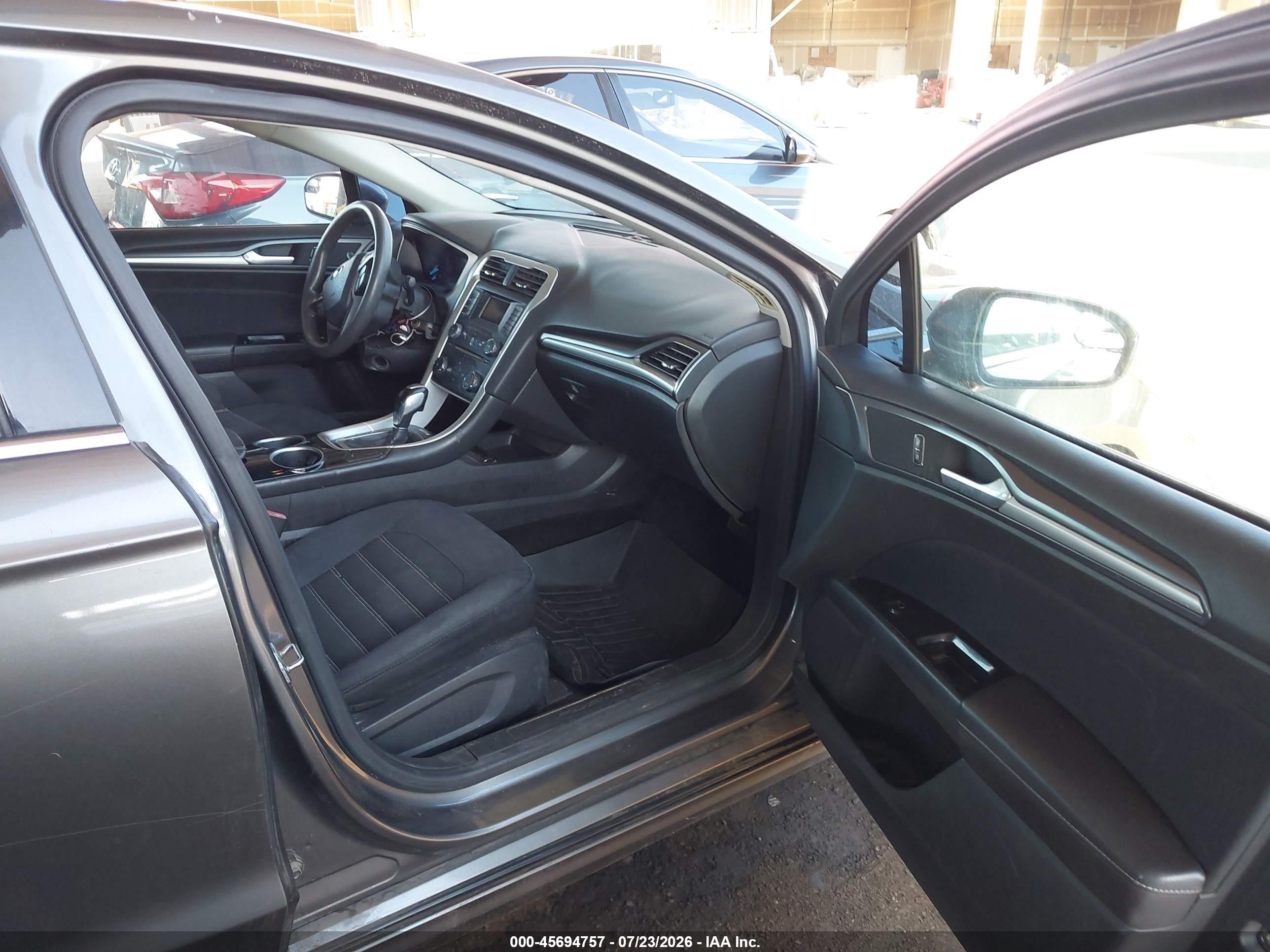 2013 Ford Fusion Se Gray vin: 3FA6P0HR0DR155779