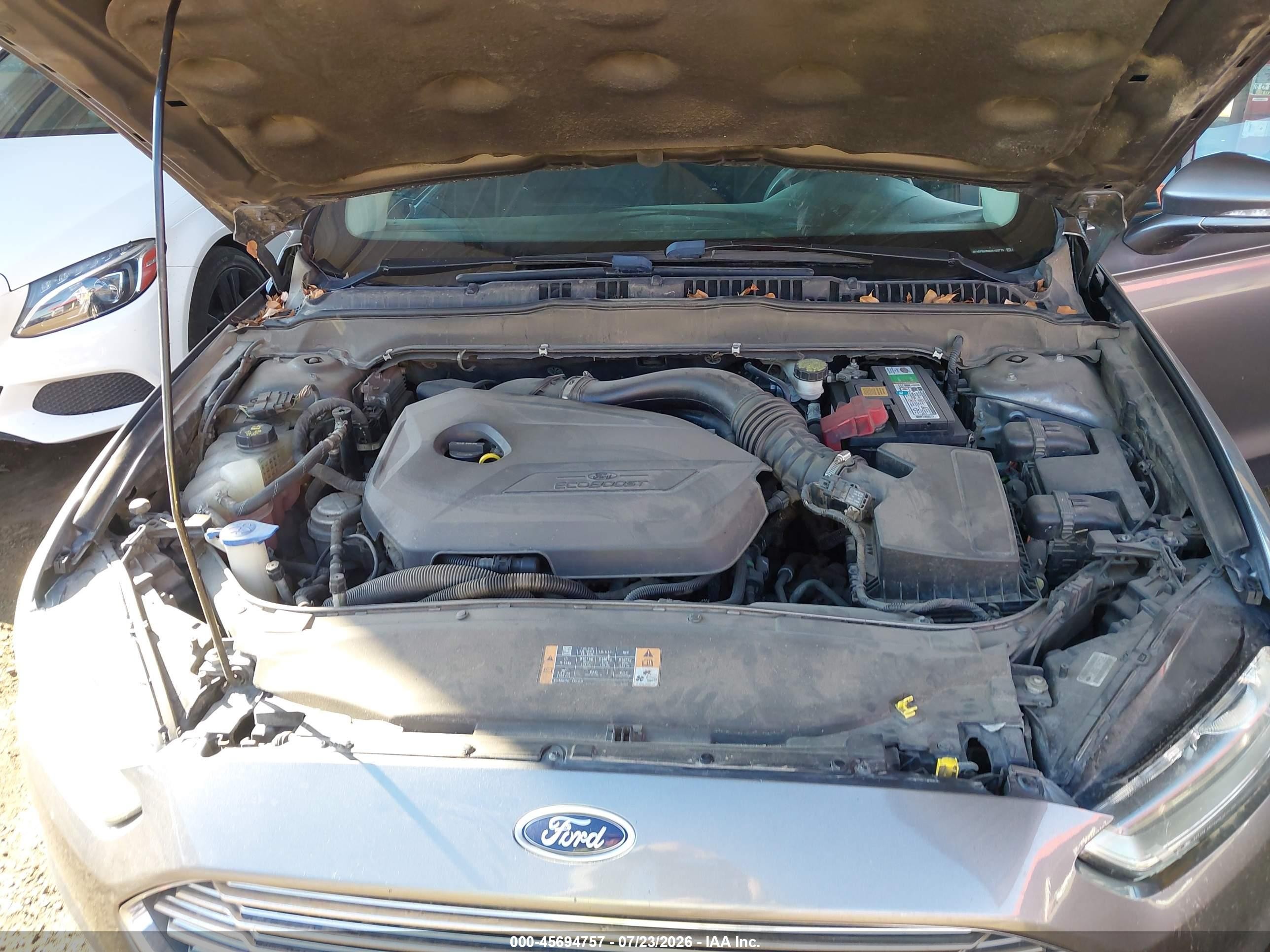 2013 Ford Fusion Se Gray vin: 3FA6P0HR0DR155779