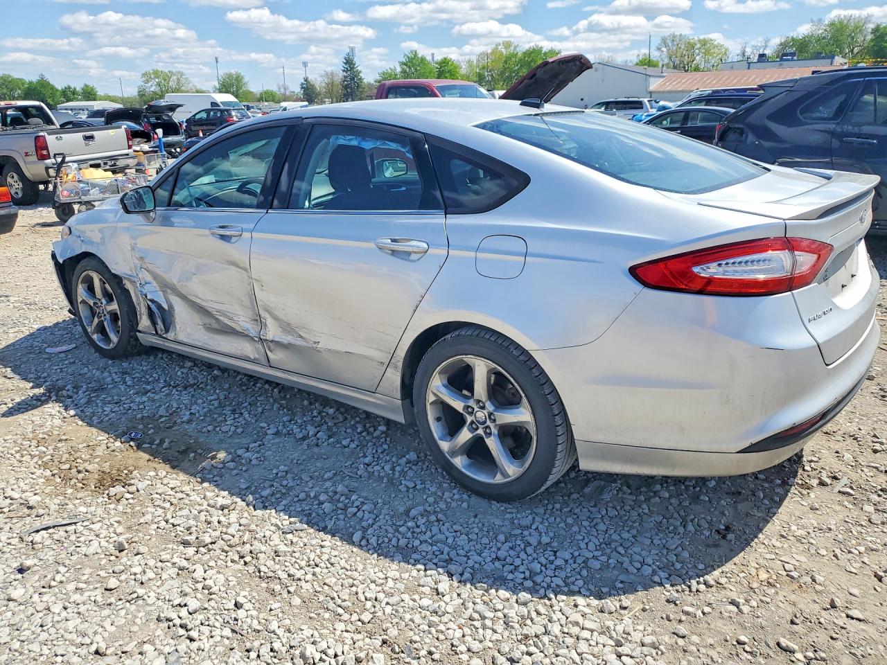 2013 Ford Fusion Se Silver vin: 3FA6P0HR0DR168306