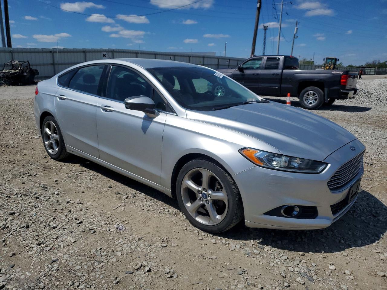 2013 Ford Fusion Se Silver vin: 3FA6P0HR0DR168306