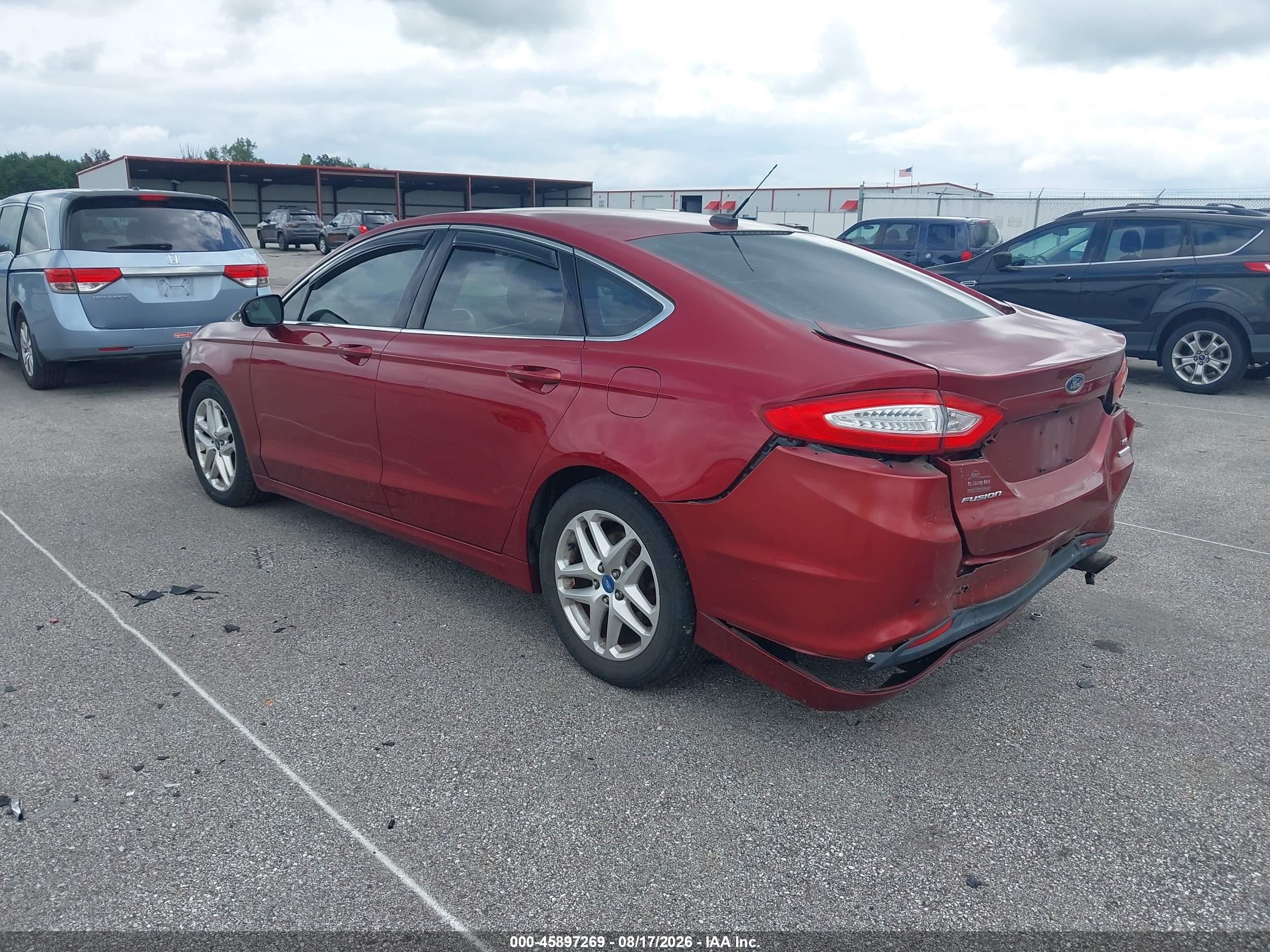 2013 Ford Fusion Se Red vin: 3FA6P0HR0DR168502