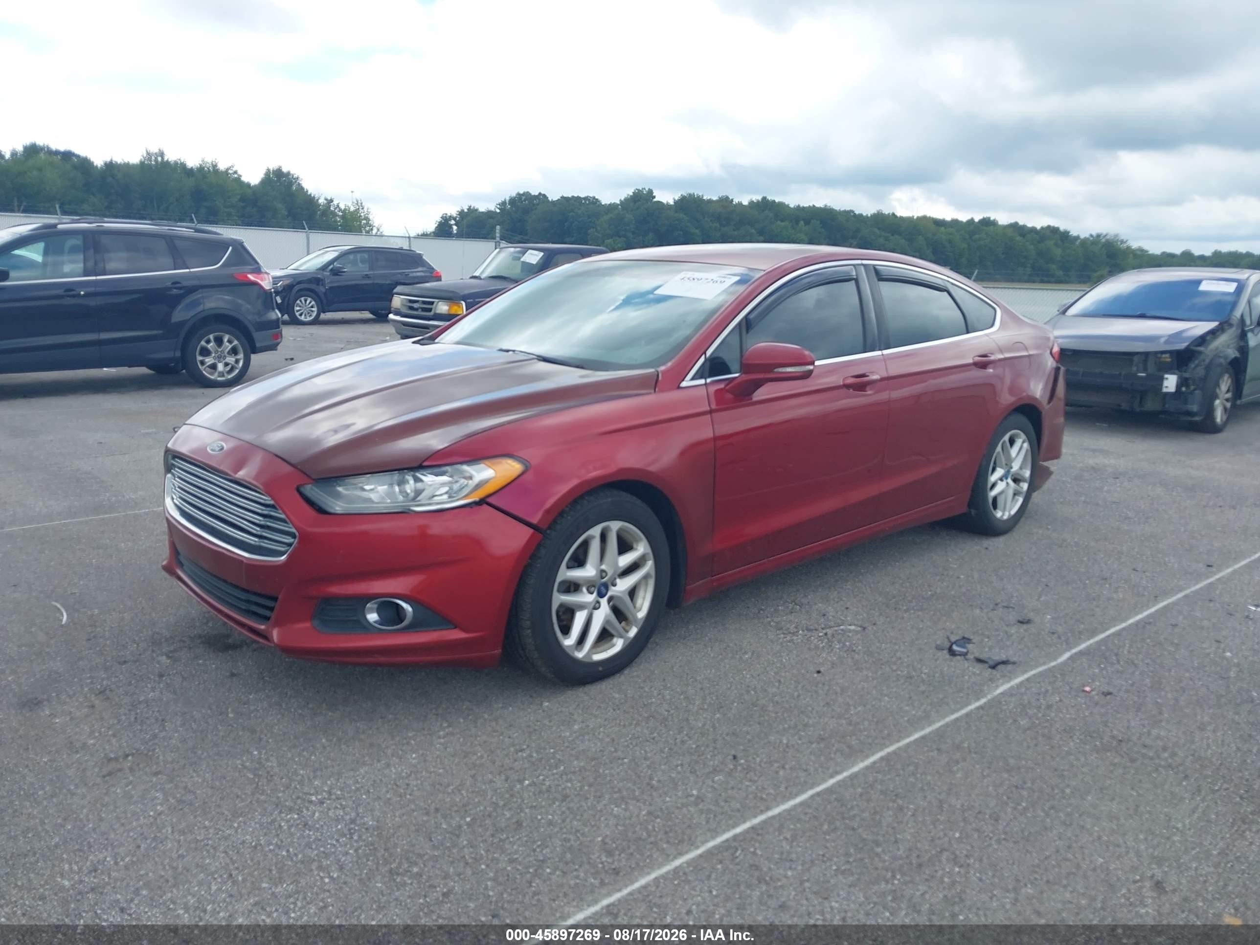 2013 Ford Fusion Se Red vin: 3FA6P0HR0DR168502