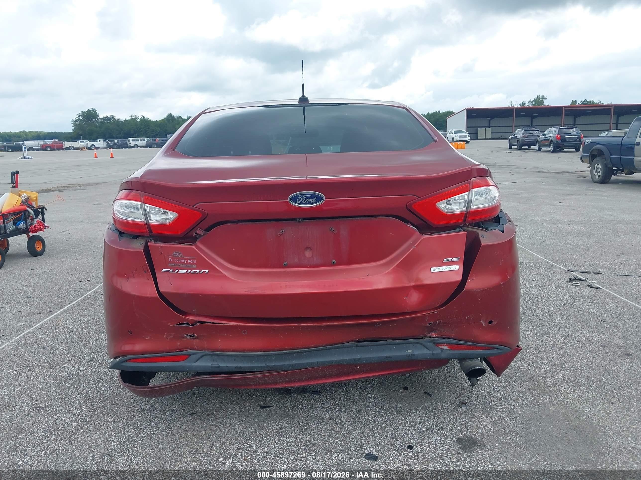 2013 Ford Fusion Se Red vin: 3FA6P0HR0DR168502