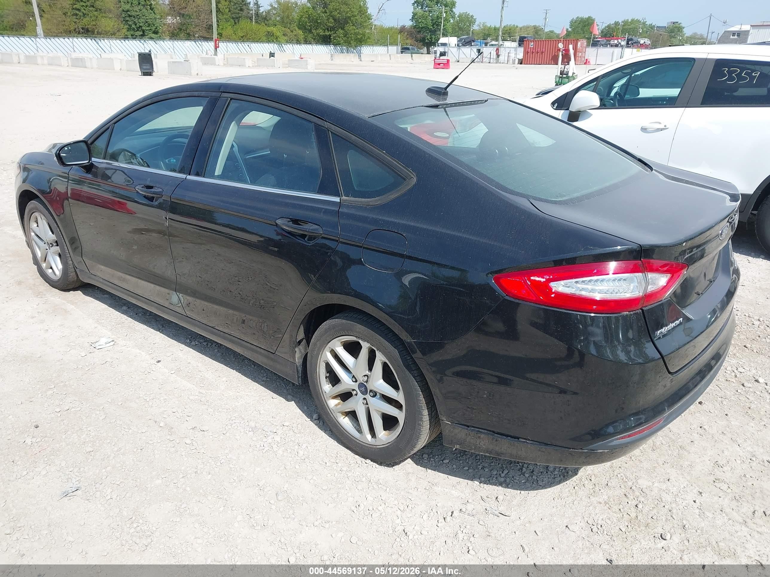 2013 Ford Fusion Se Black vin: 3FA6P0HR0DR175322