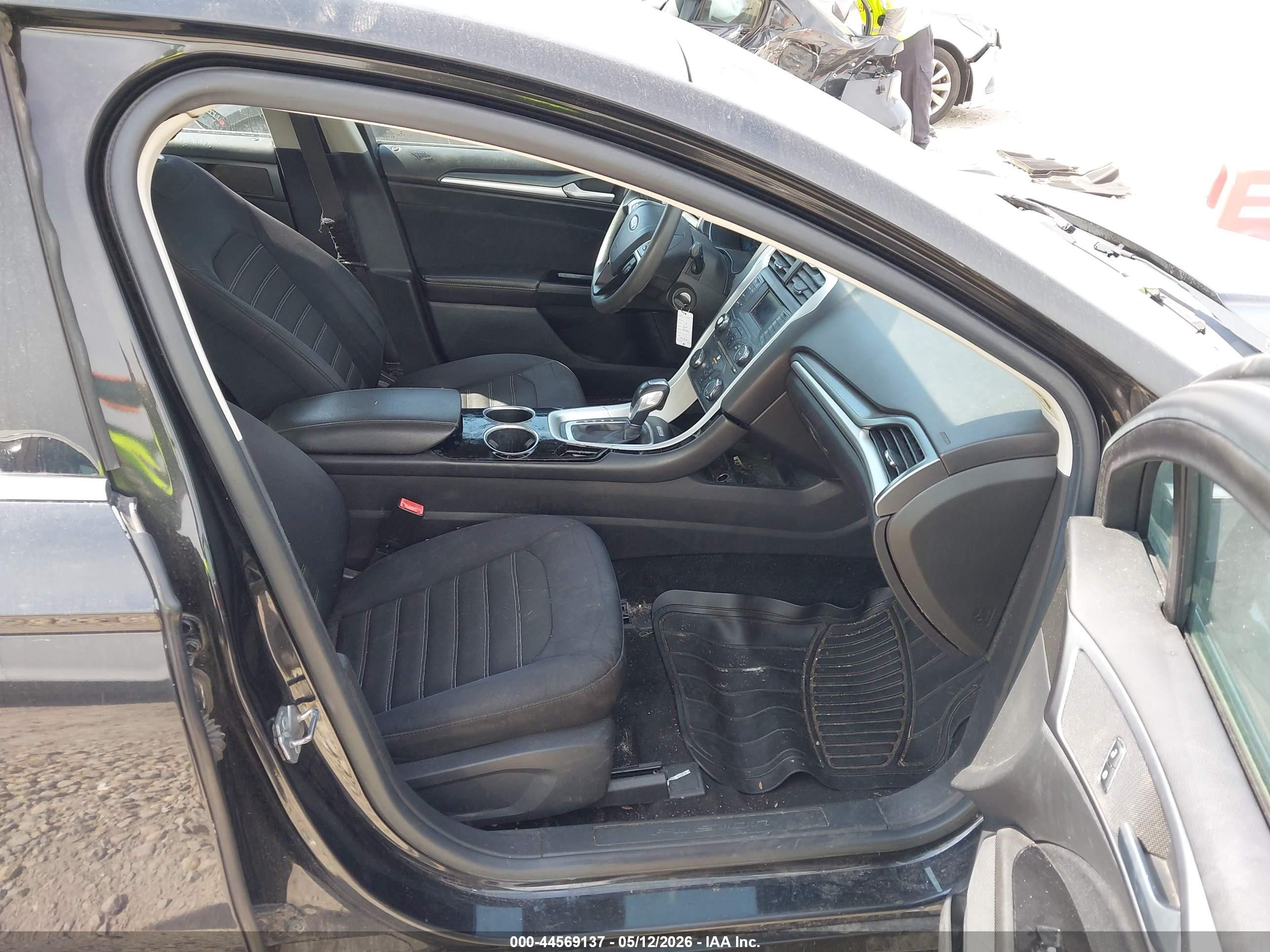 2013 Ford Fusion Se Black vin: 3FA6P0HR0DR175322