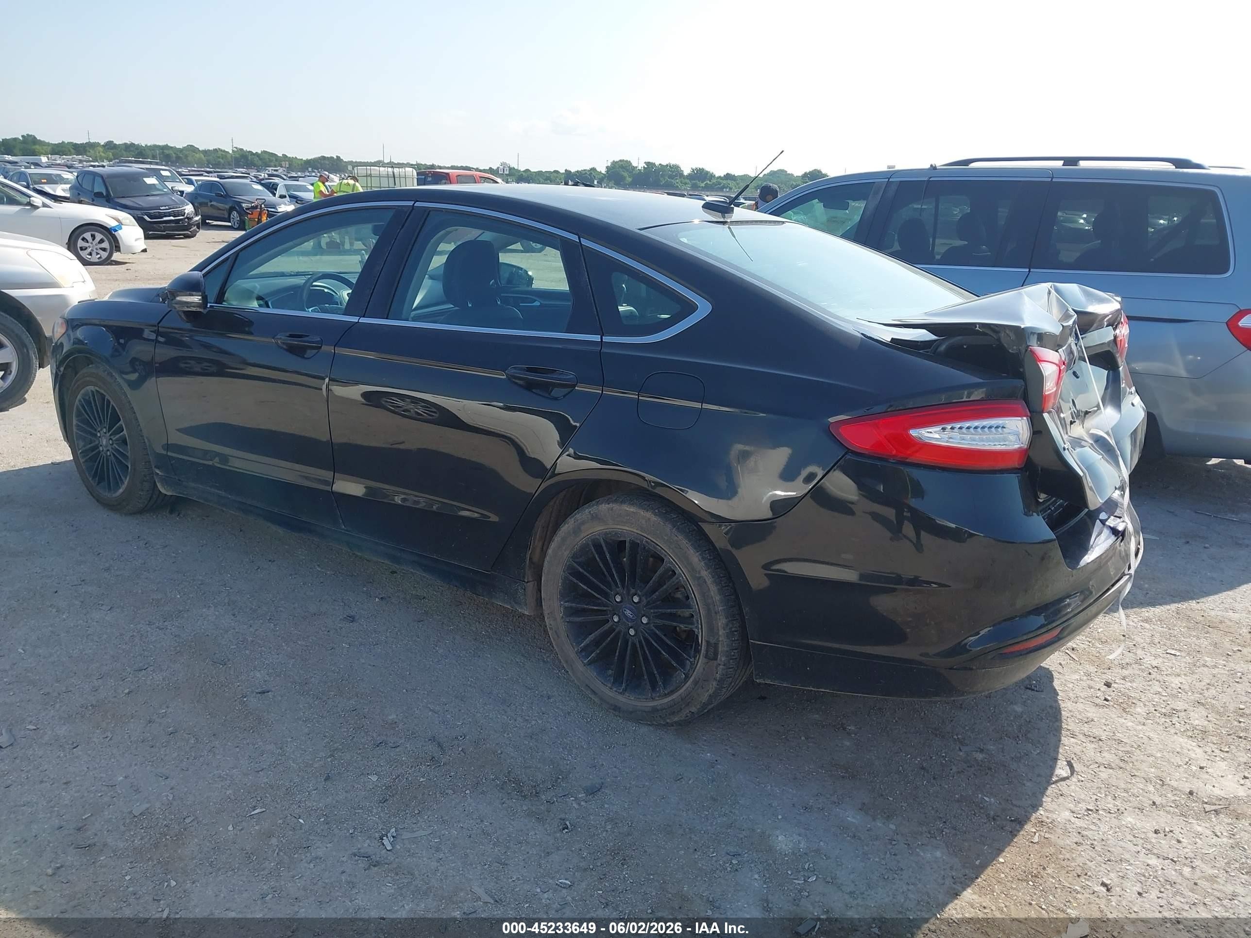 2013 Ford Fusion Se Black vin: 3FA6P0HR0DR226723
