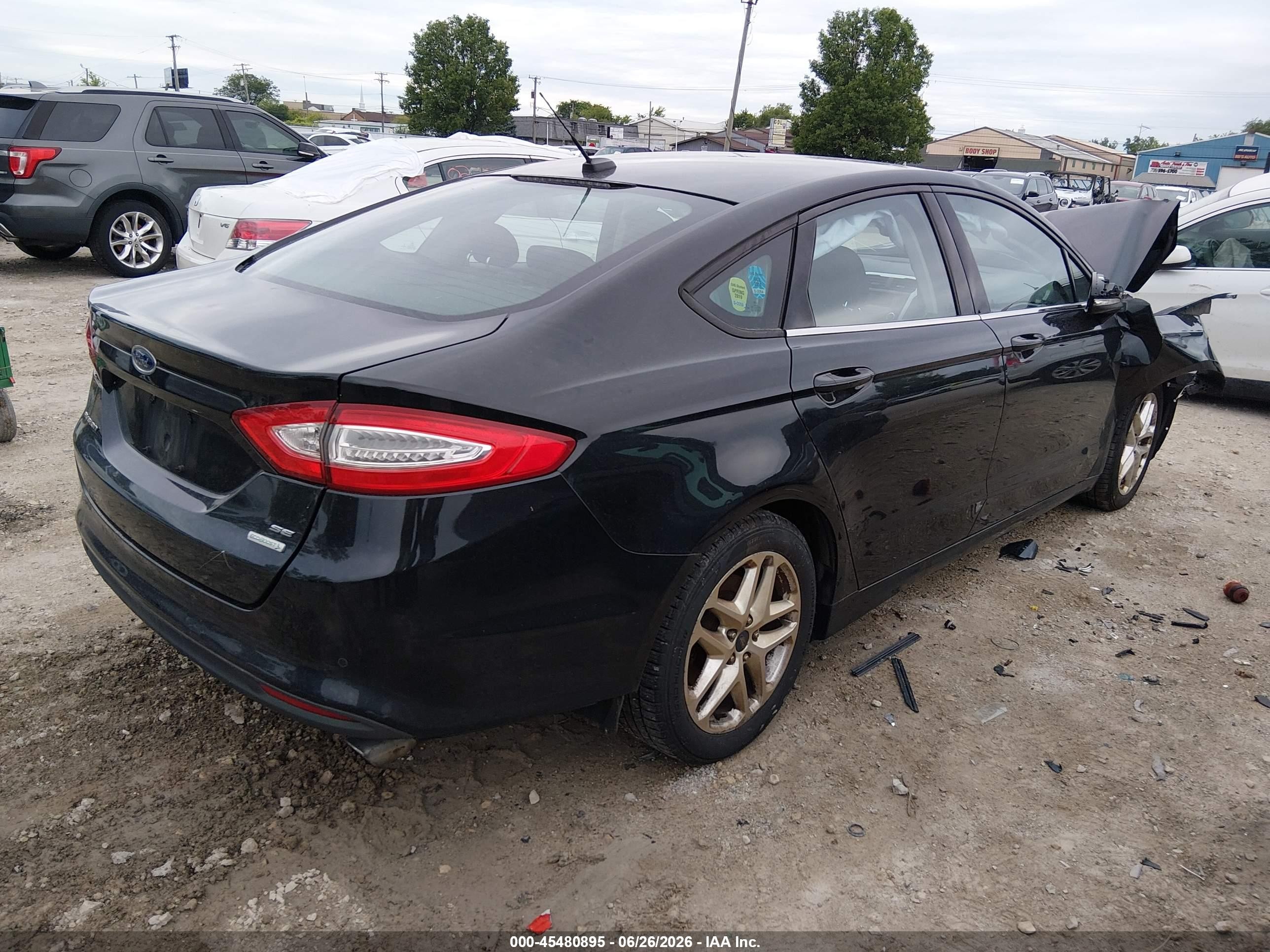 2013 Ford Fusion Se Black vin: 3FA6P0HR0DR283505