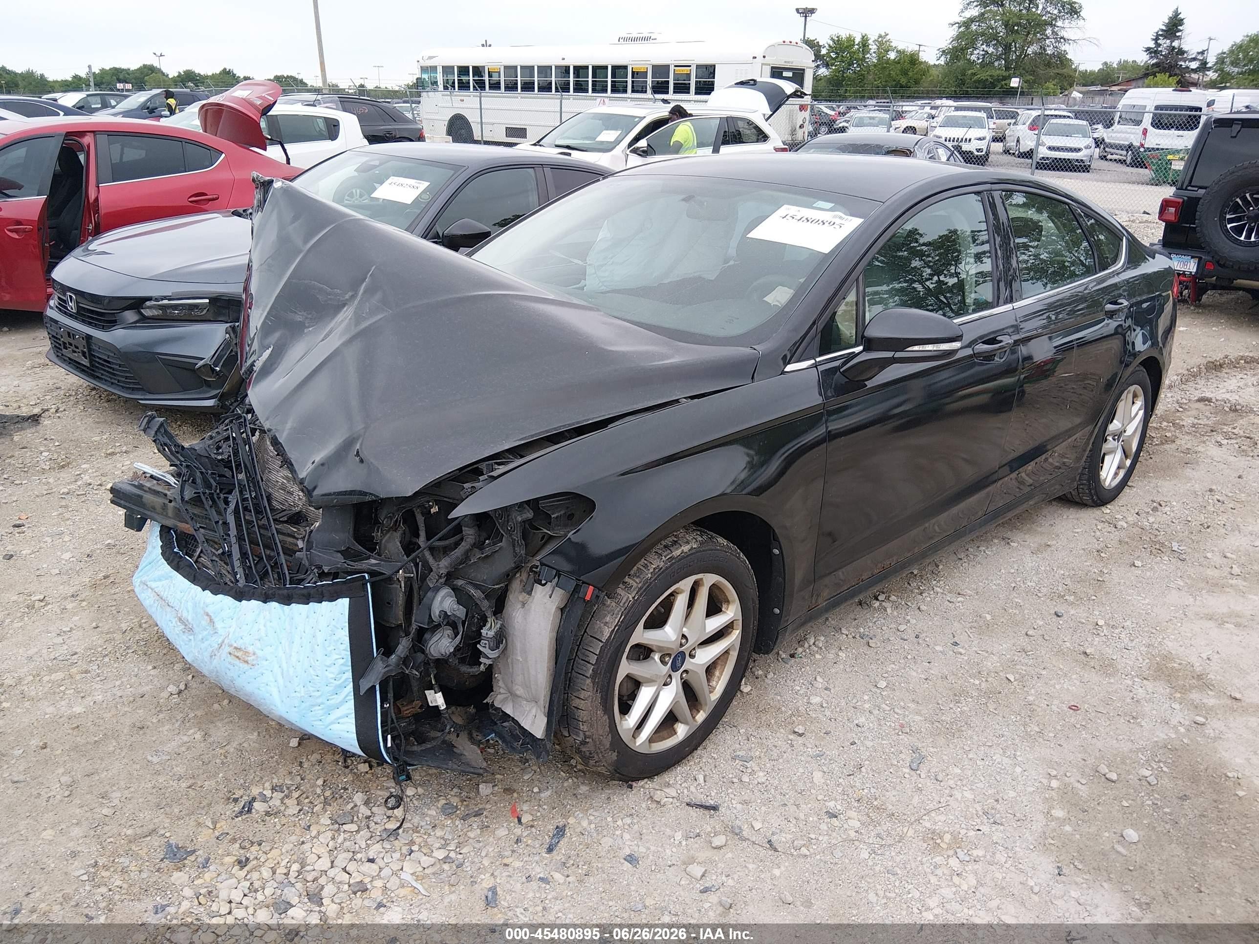 2013 Ford Fusion Se Black vin: 3FA6P0HR0DR283505