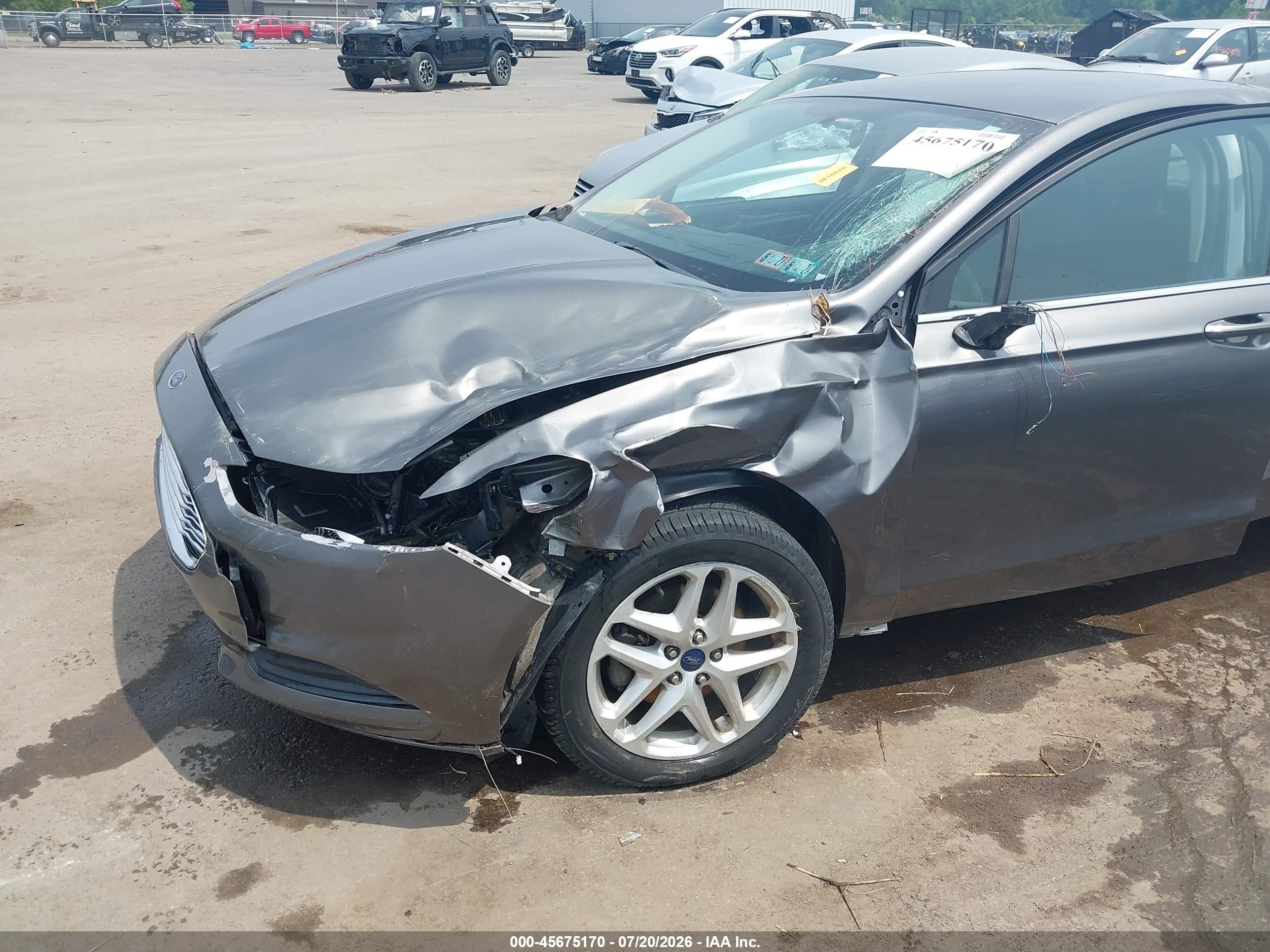 2013 Ford Fusion Se Gray vin: 3FA6P0HR0DR285299