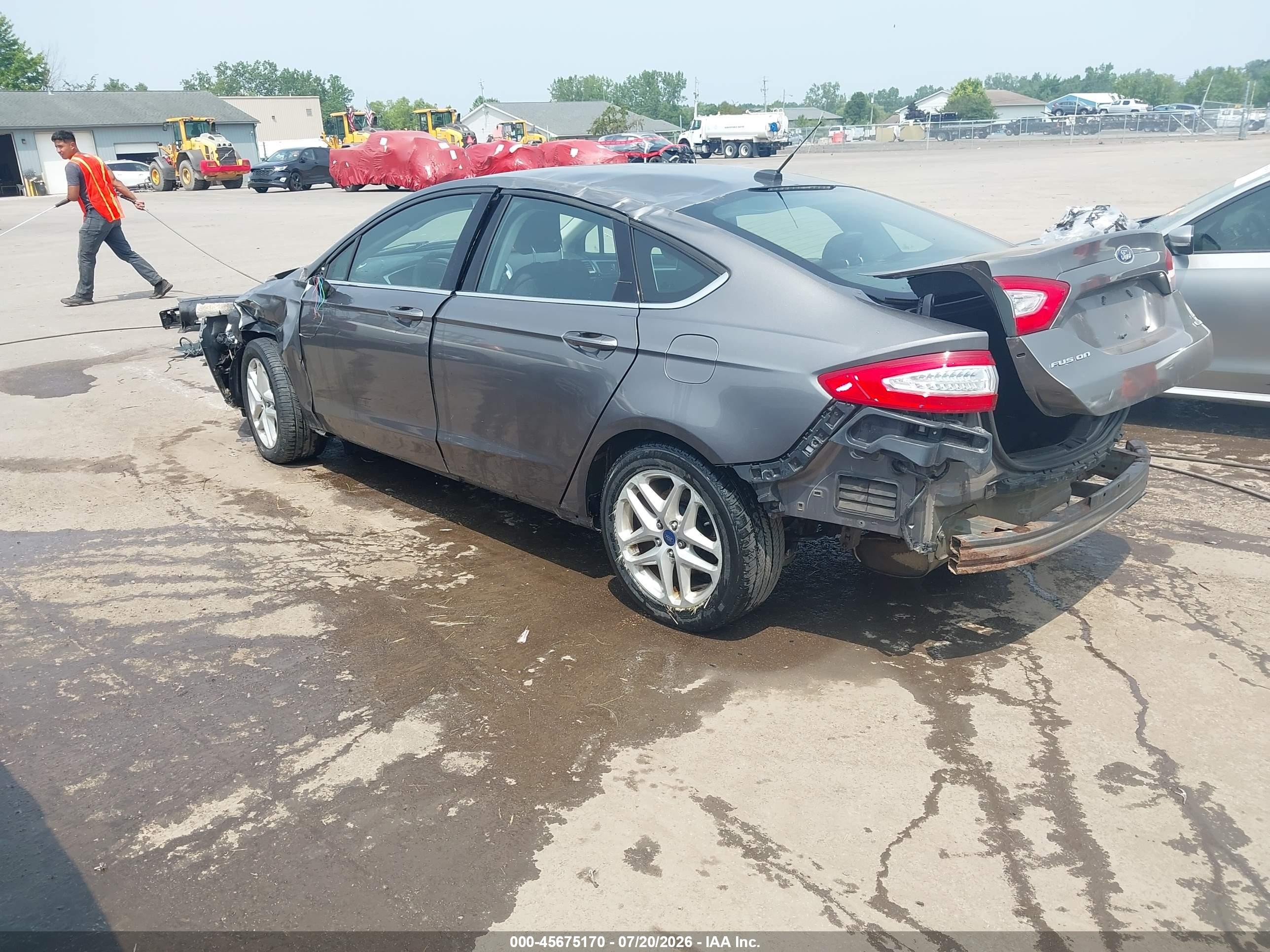 2013 Ford Fusion Se Gray vin: 3FA6P0HR0DR285299