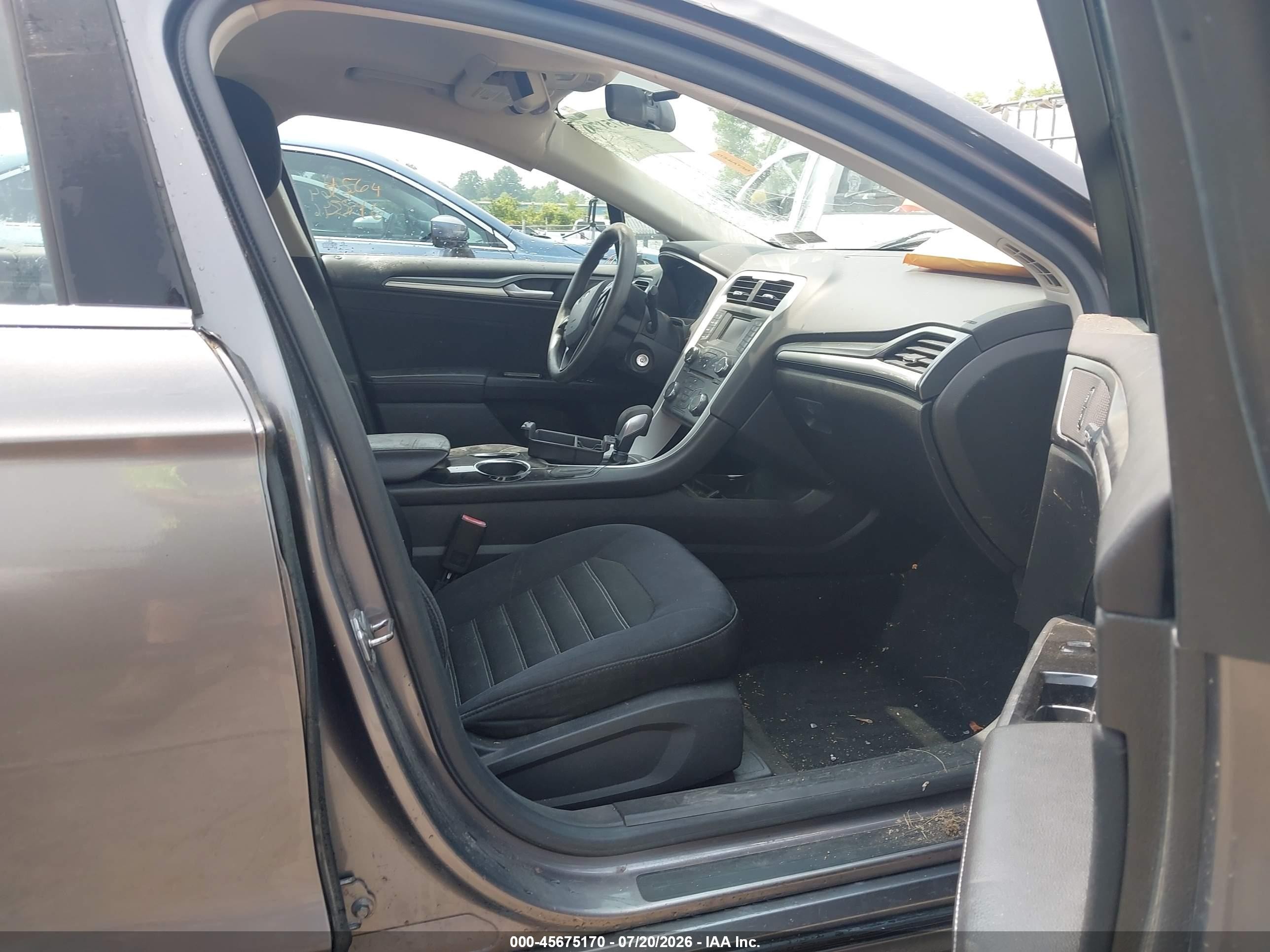 2013 Ford Fusion Se Gray vin: 3FA6P0HR0DR285299