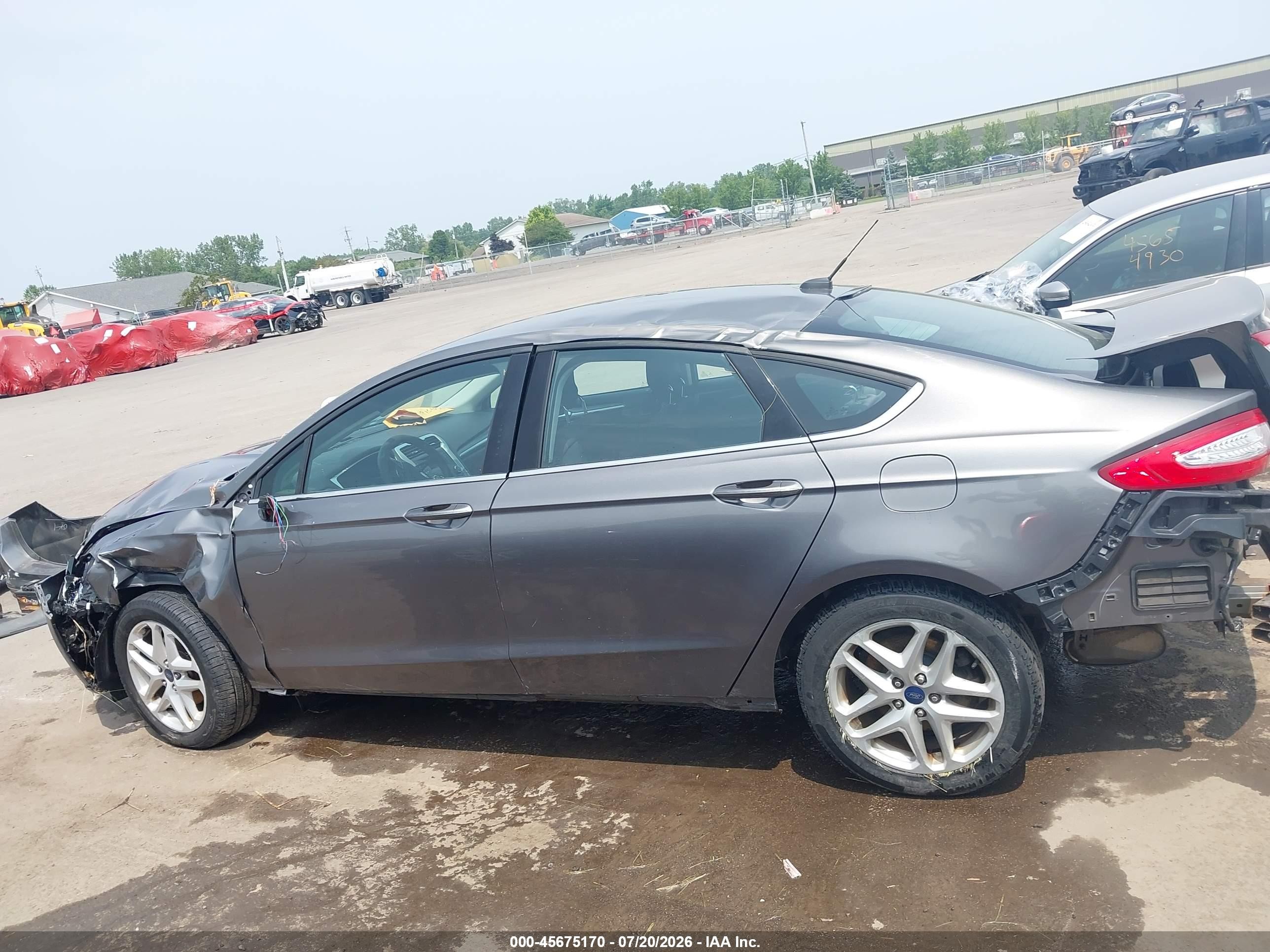 2013 Ford Fusion Se Gray vin: 3FA6P0HR0DR285299