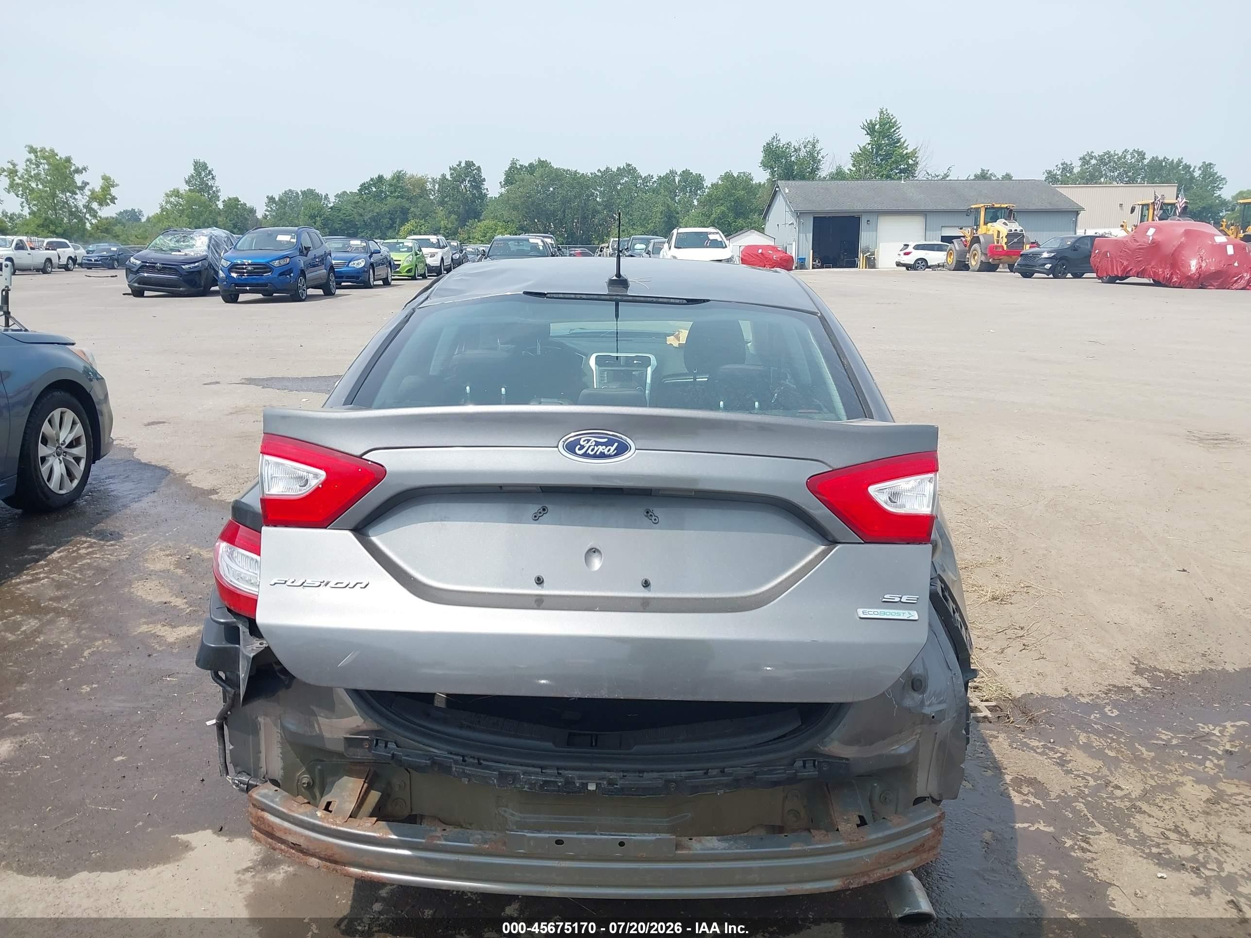 2013 Ford Fusion Se Gray vin: 3FA6P0HR0DR285299