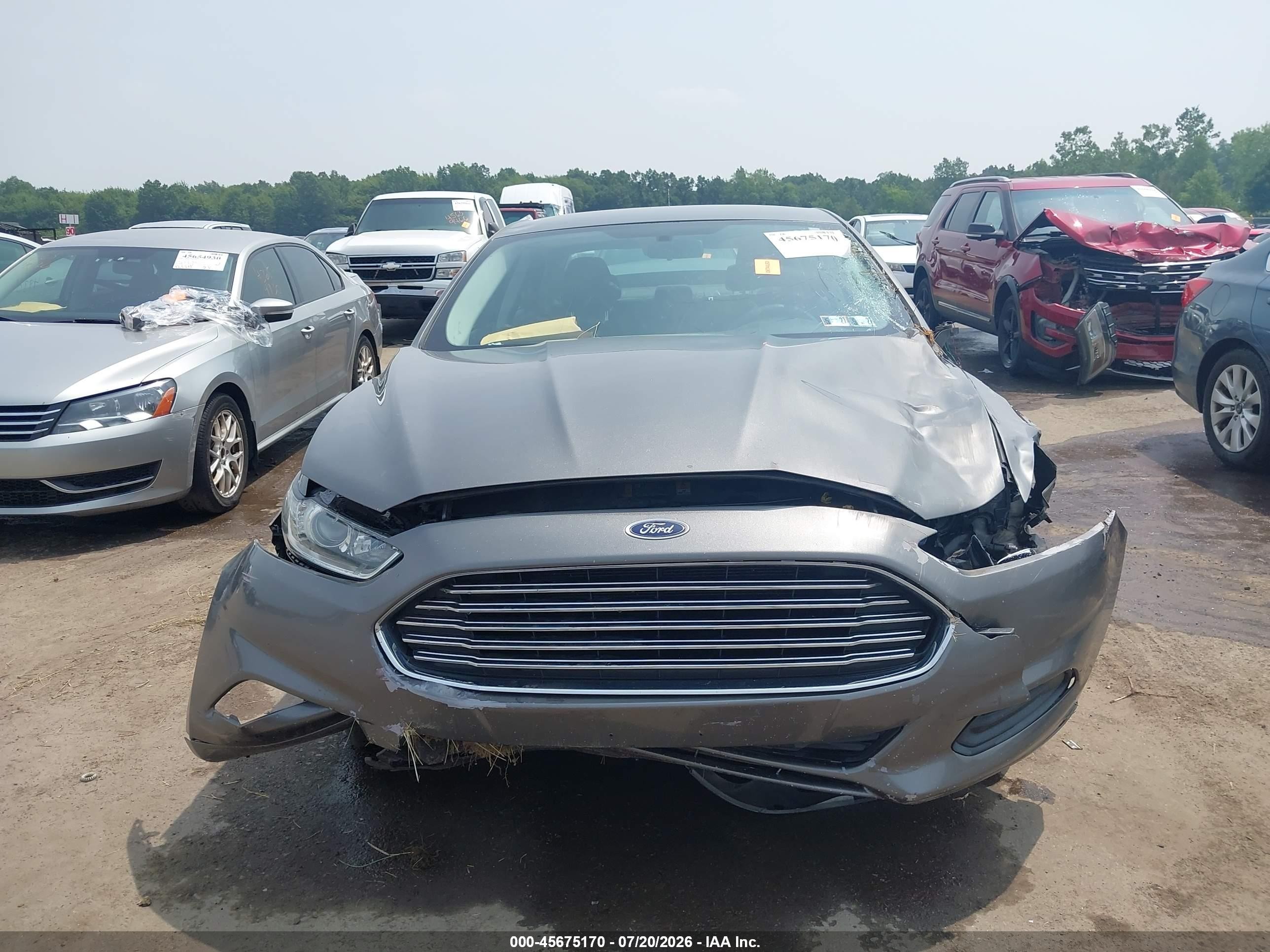 2013 Ford Fusion Se Gray vin: 3FA6P0HR0DR285299