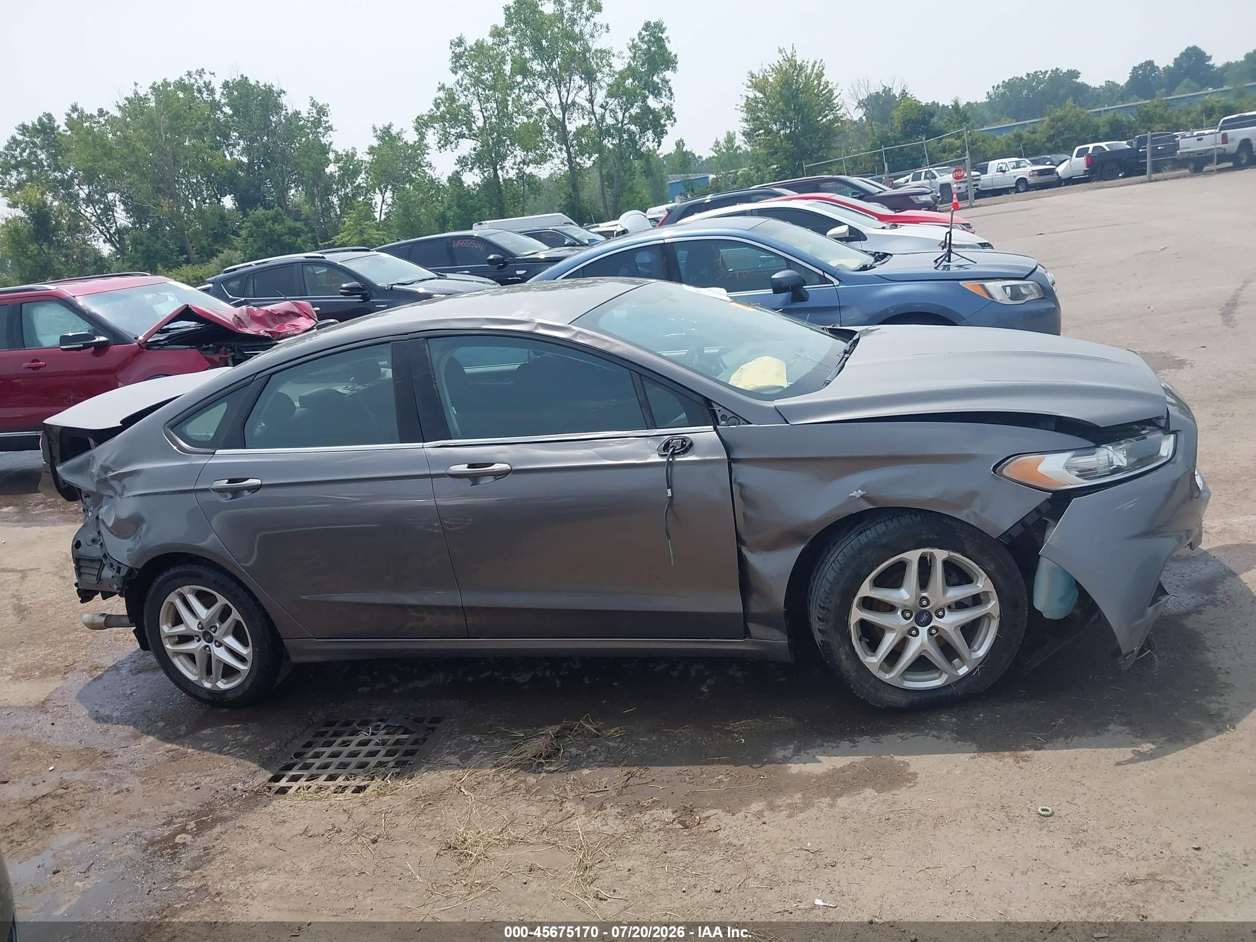 2013 Ford Fusion Se Gray vin: 3FA6P0HR0DR285299