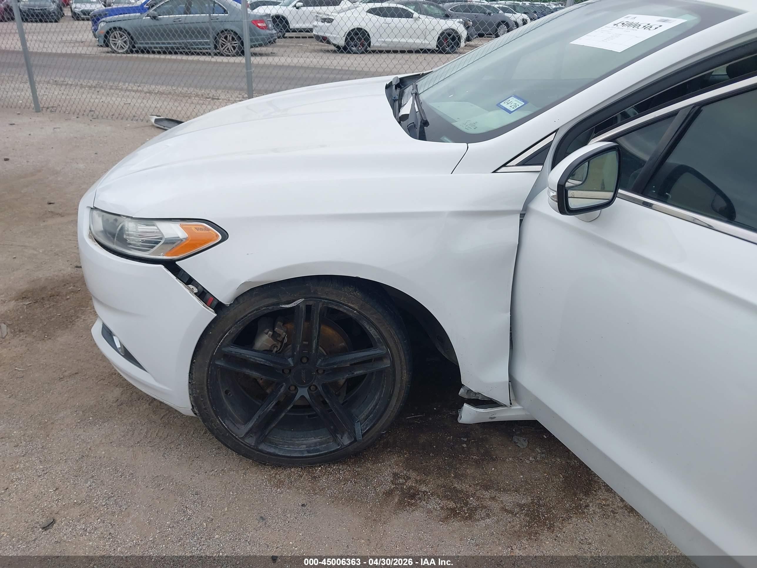 2013 Ford Fusion Se White vin: 3FA6P0HR0DR286274