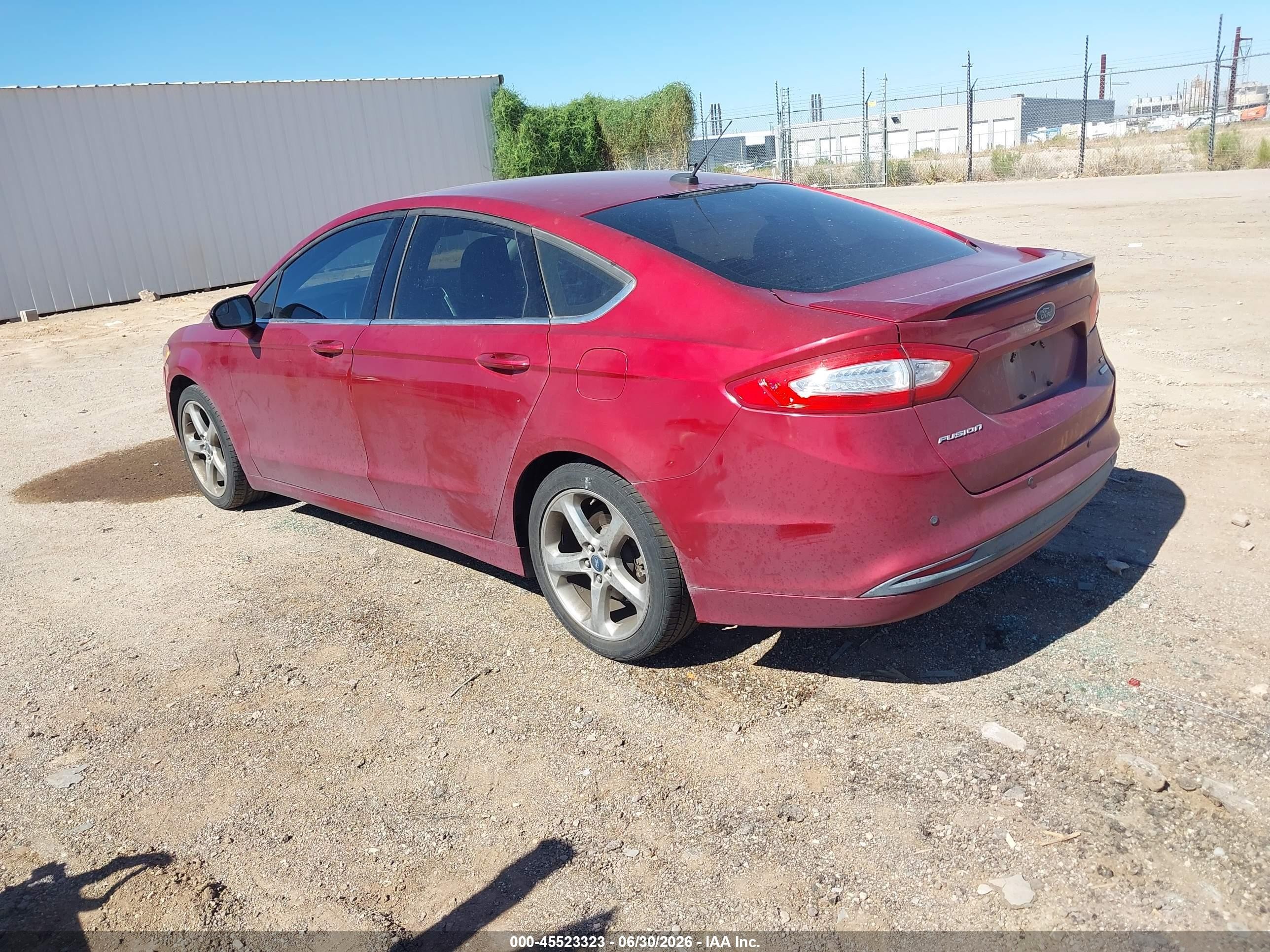 2013 Ford Fusion Se Red vin: 3FA6P0HR0DR325557
