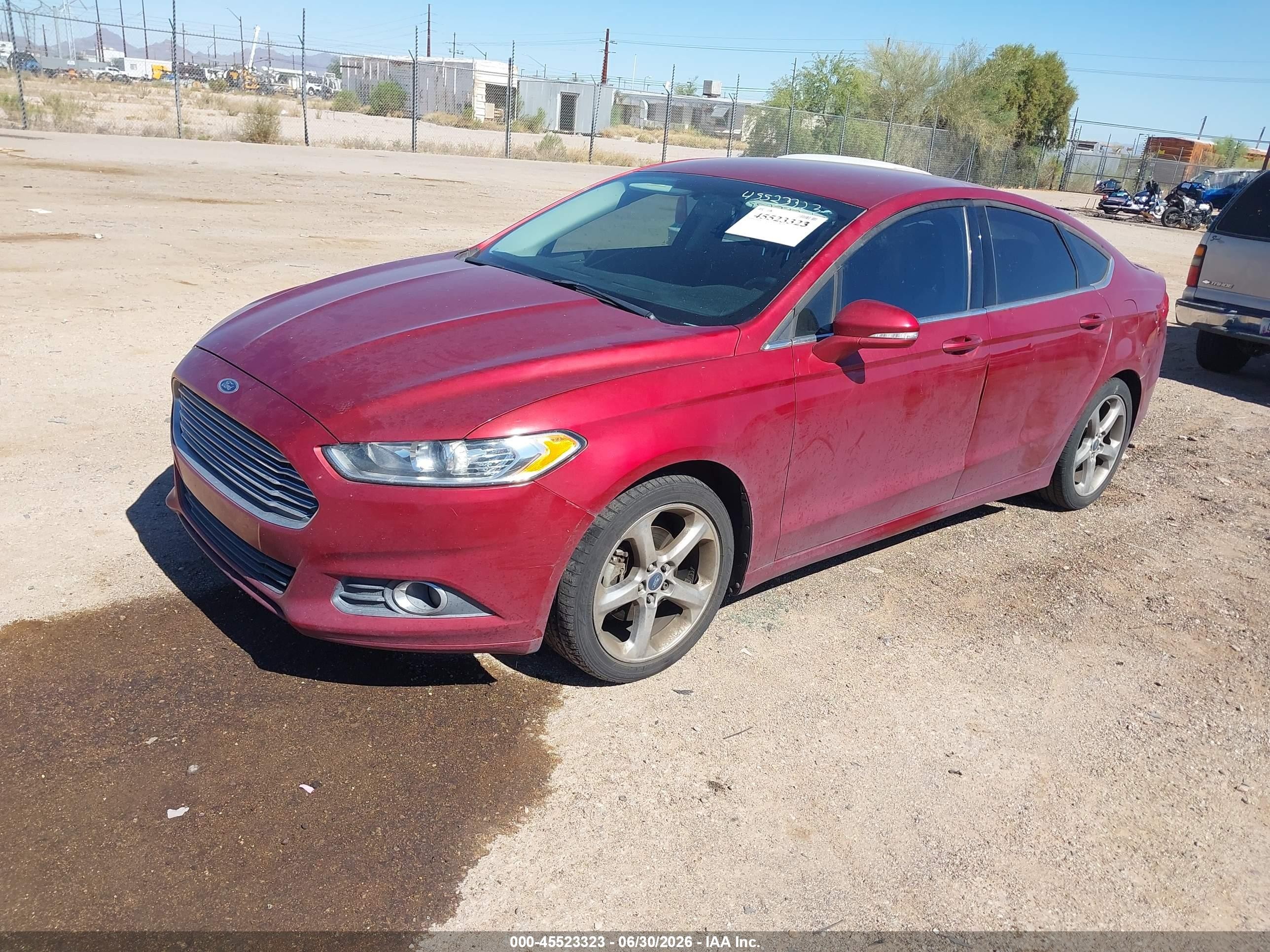 2013 Ford Fusion Se Red vin: 3FA6P0HR0DR325557