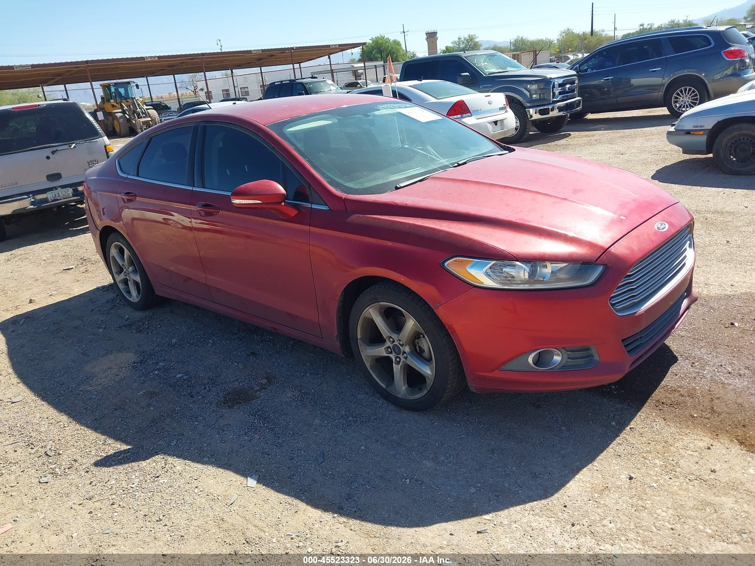 2013 Ford Fusion Se Red vin: 3FA6P0HR0DR325557