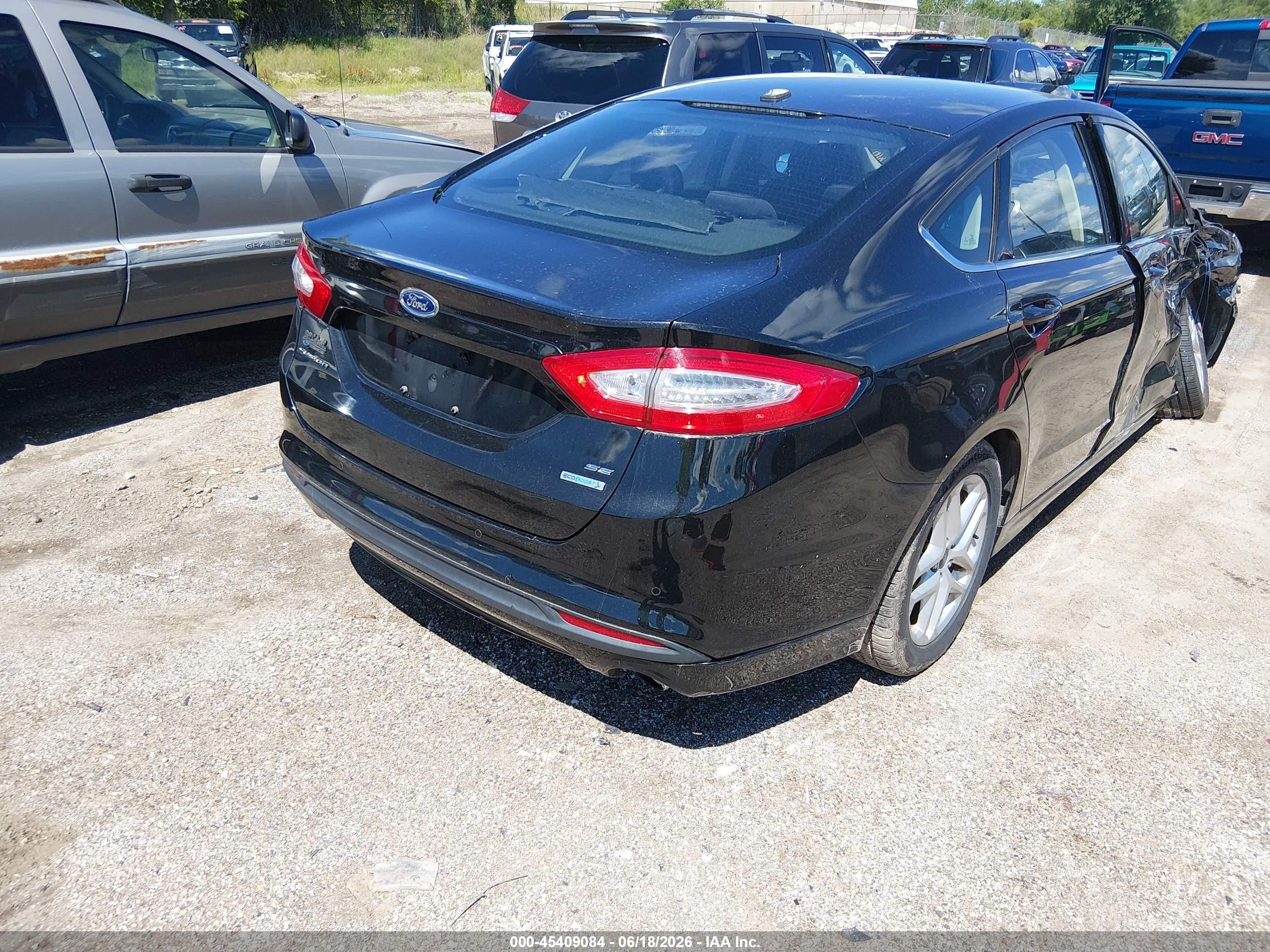 2013 Ford Fusion Se Черный vin: 3FA6P0HR0DR357604