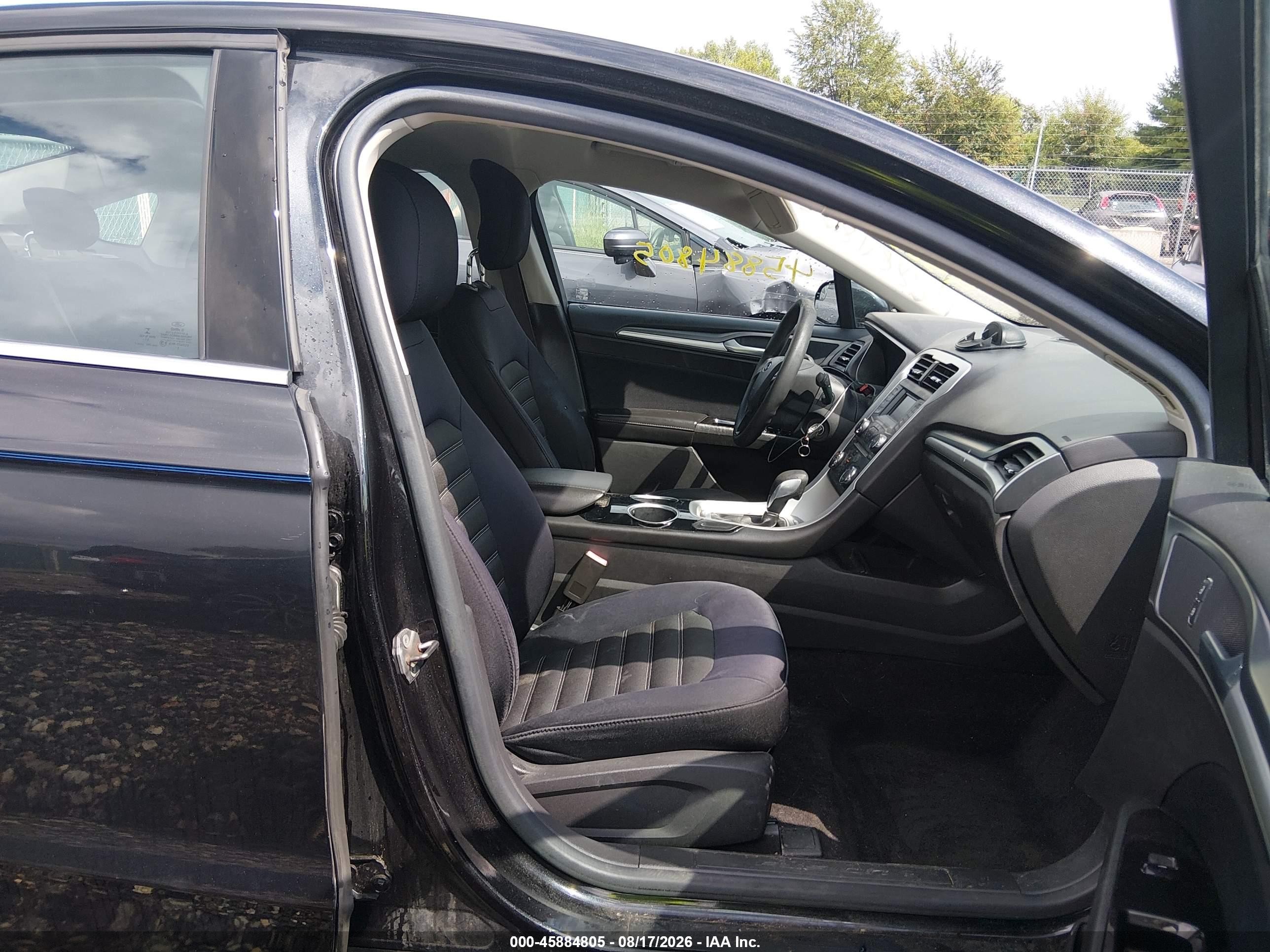 2013 Ford Fusion Se Black vin: 3FA6P0HR0DR377187
