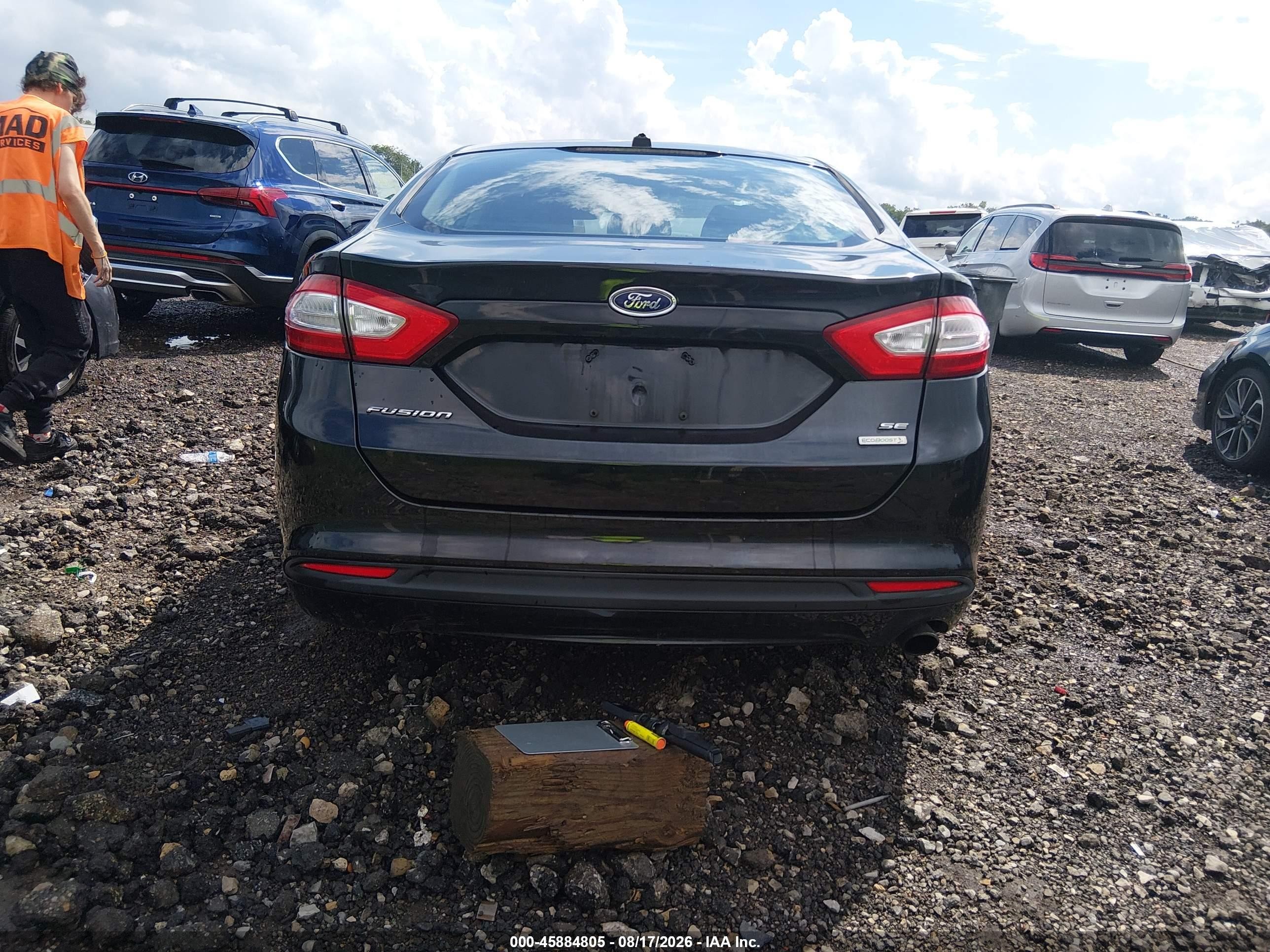 2013 Ford Fusion Se Black vin: 3FA6P0HR0DR377187