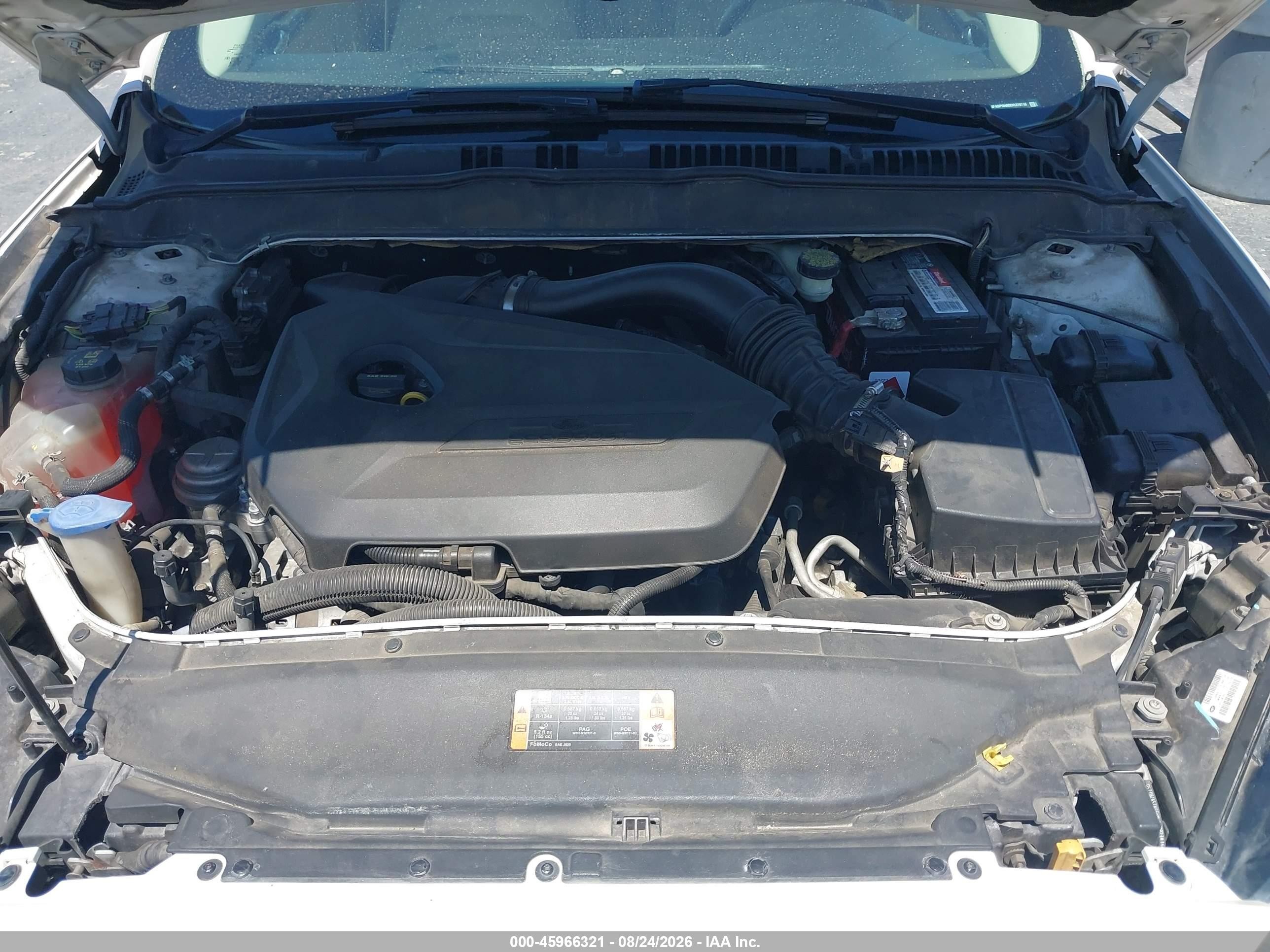 2013 Ford Fusion Se White vin: 3FA6P0HR0DR379716