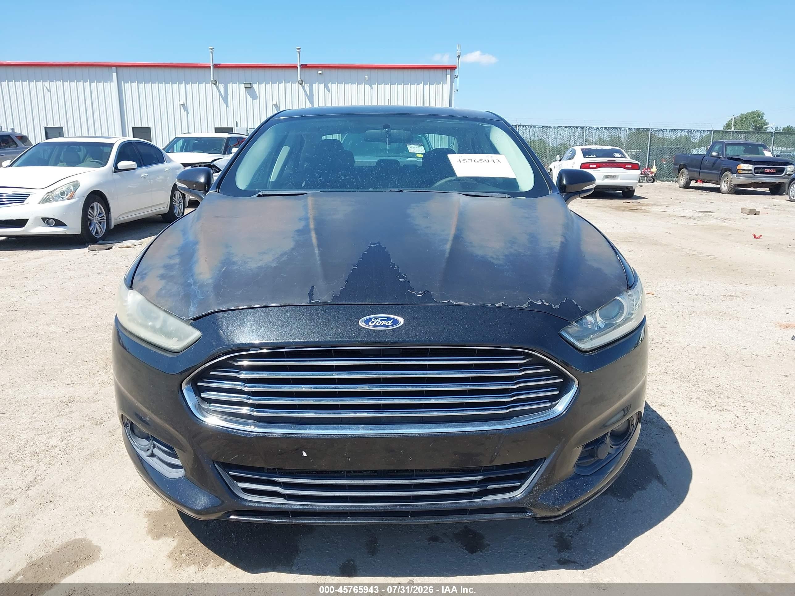2013 Ford Fusion Se Черный vin: 3FA6P0HR1DR101729