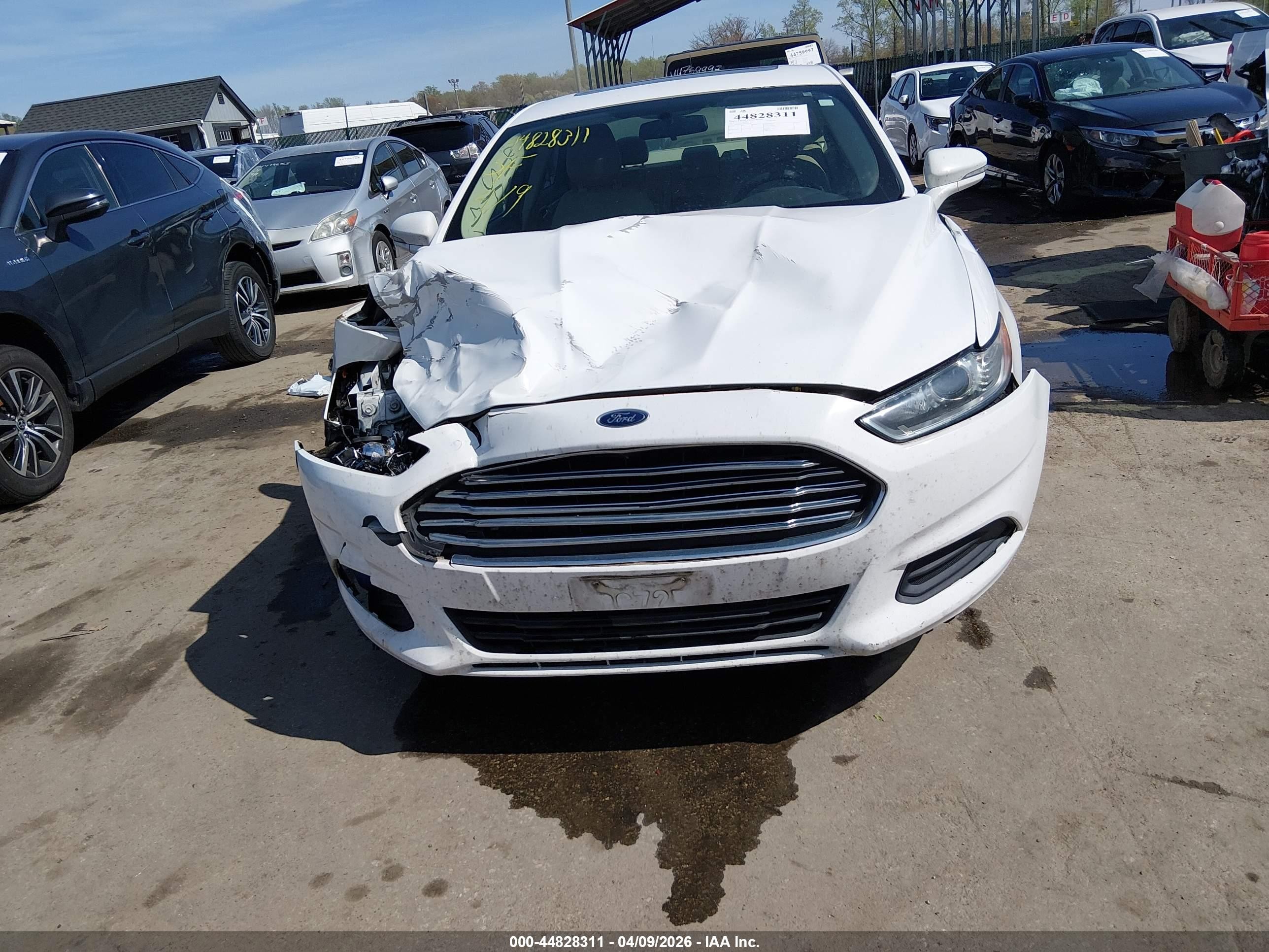 2013 Ford Fusion Se White vin: 3FA6P0HR1DR143799