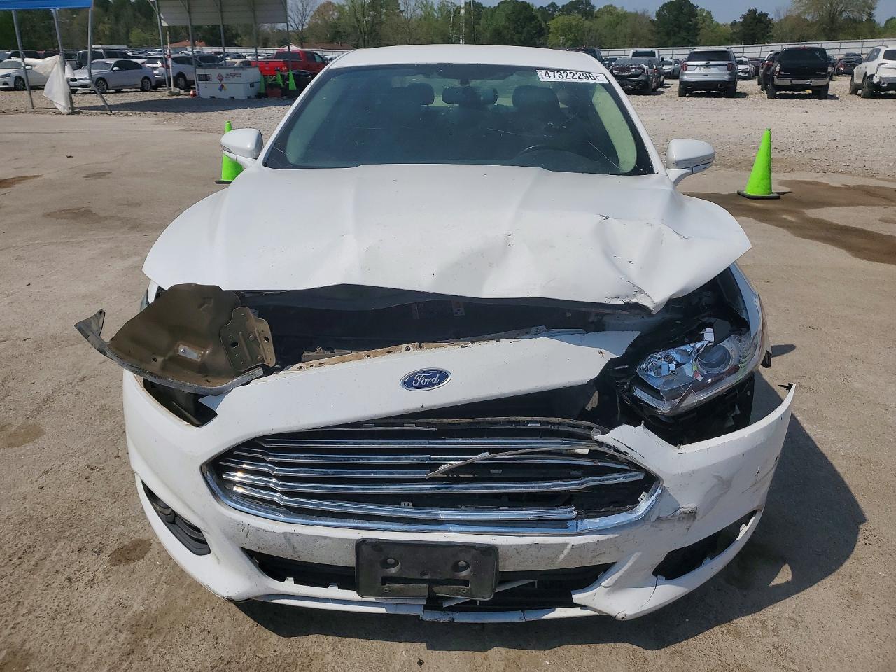 2013 Ford Fusion Se White vin: 3FA6P0HR1DR144483