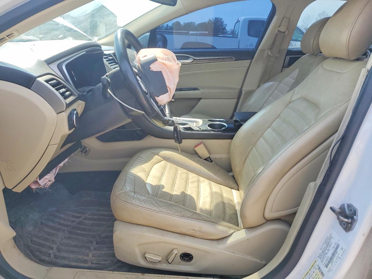 2013 Ford Fusion Se White vin: 3FA6P0HR1DR144483
