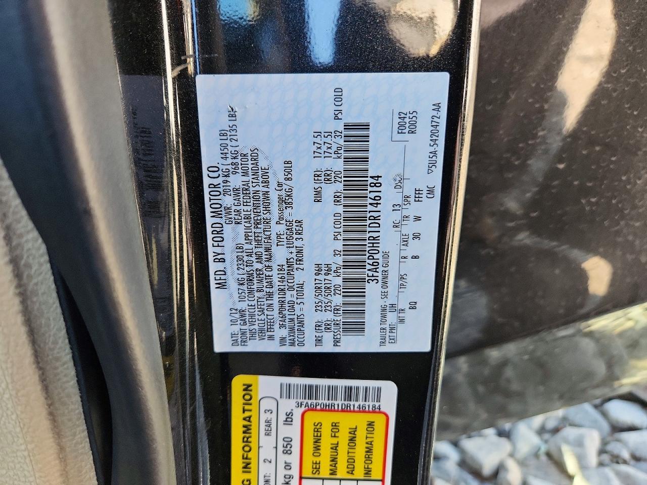 2013 Ford Fusion Se Серый vin: 3FA6P0HR1DR146184