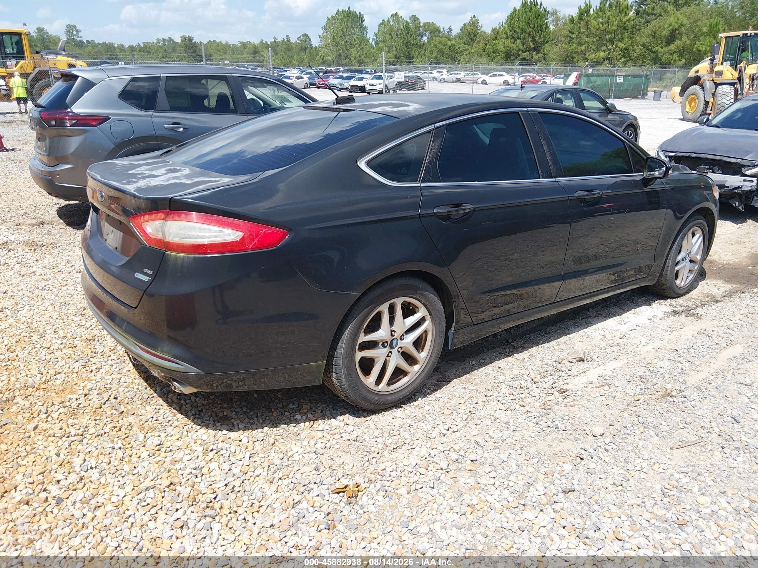 2013 Ford Fusion Se Black vin: 3FA6P0HR1DR153264