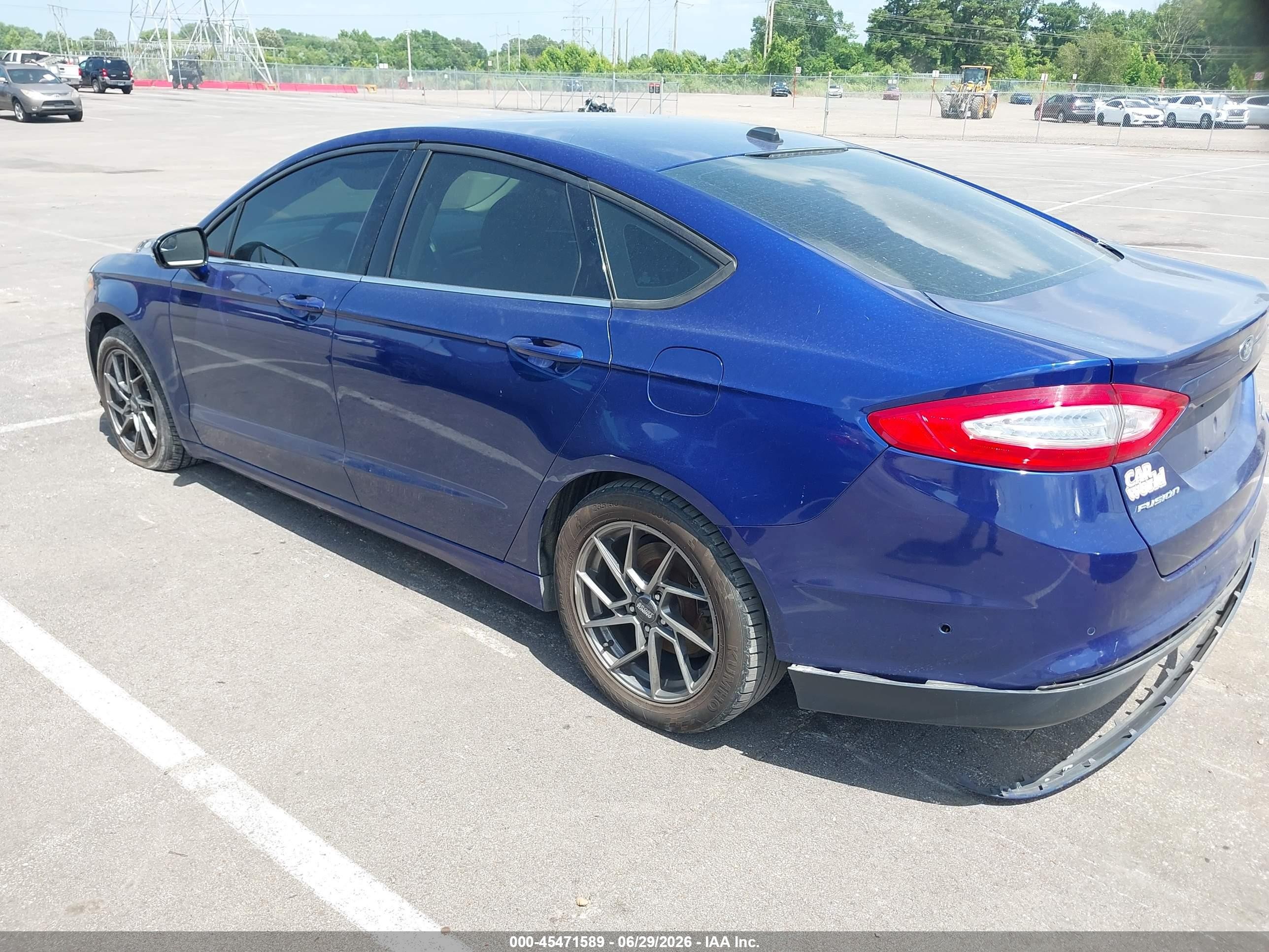 2013 Ford Fusion Se Blue vin: 3FA6P0HR1DR158402