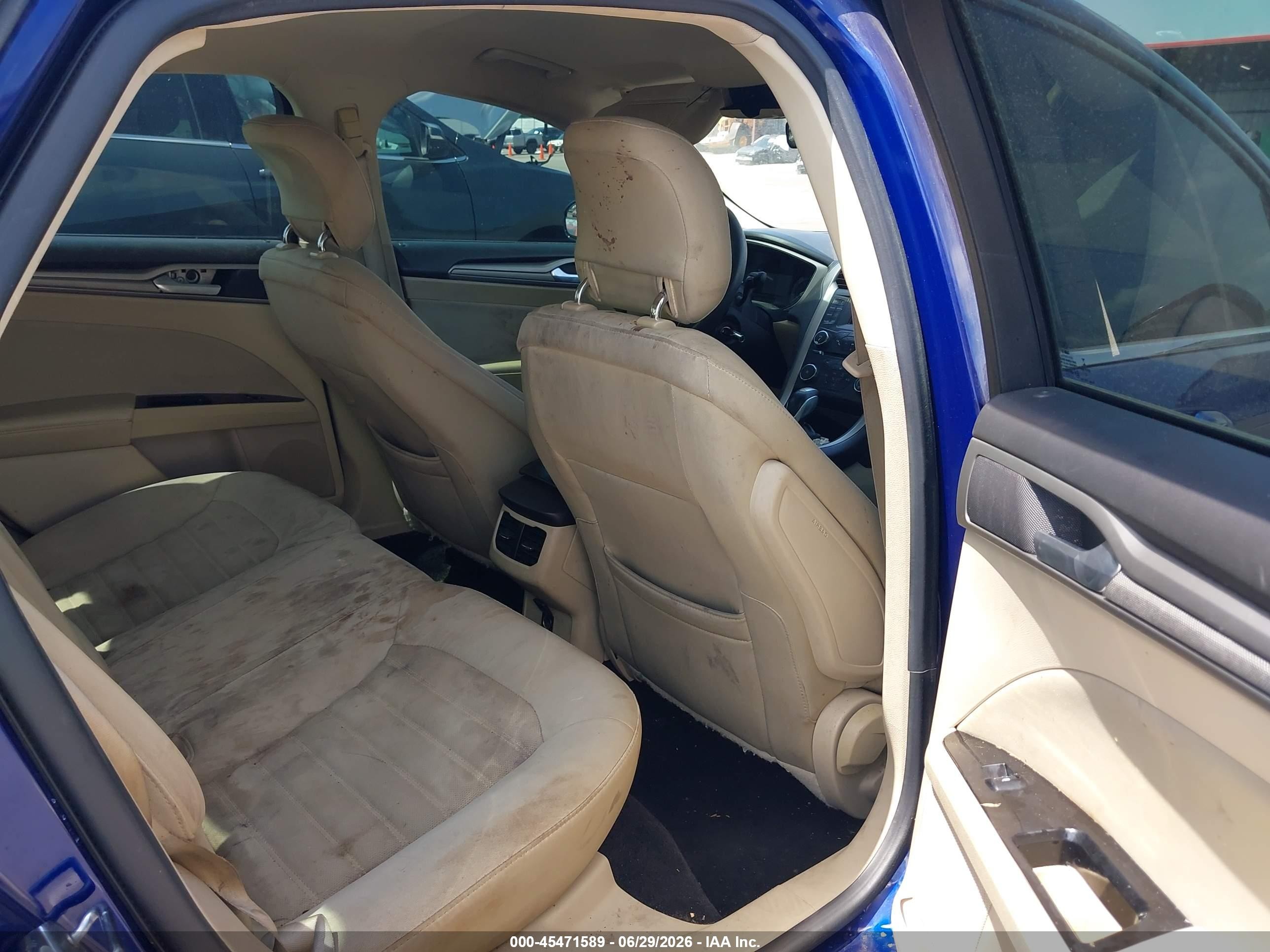 2013 Ford Fusion Se Blue vin: 3FA6P0HR1DR158402