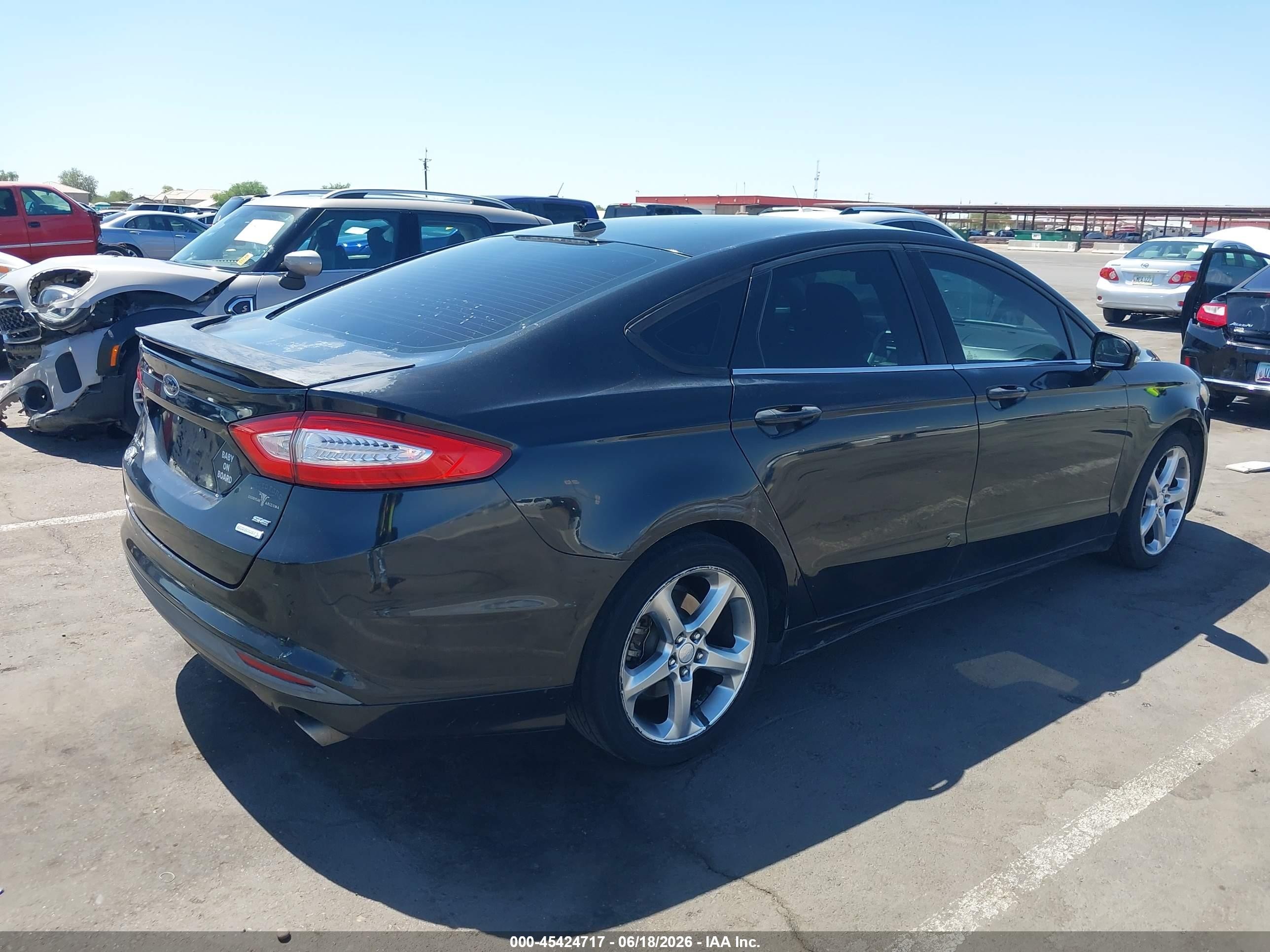 2013 Ford Fusion Se Черный vin: 3FA6P0HR1DR171733