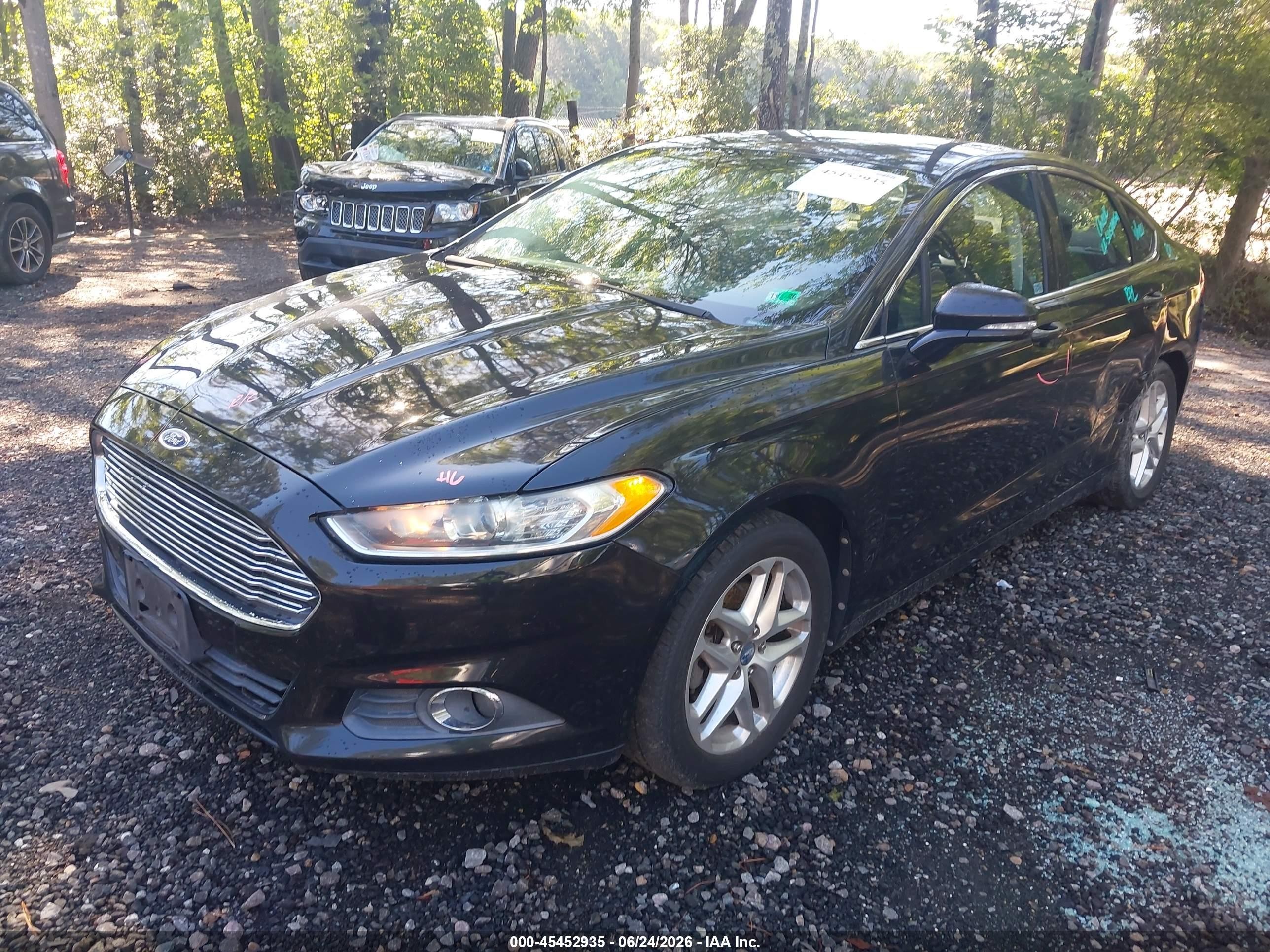 2013 Ford Fusion Se Black vin: 3FA6P0HR1DR193683
